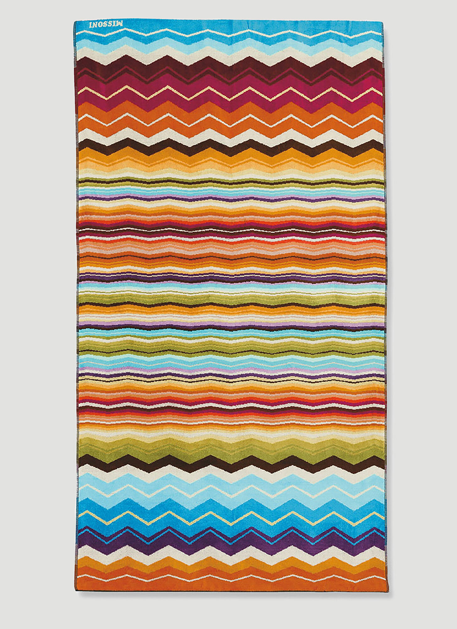 Missoni Home Unisex Orange Hugo Beach Towel - Textiles One Size
