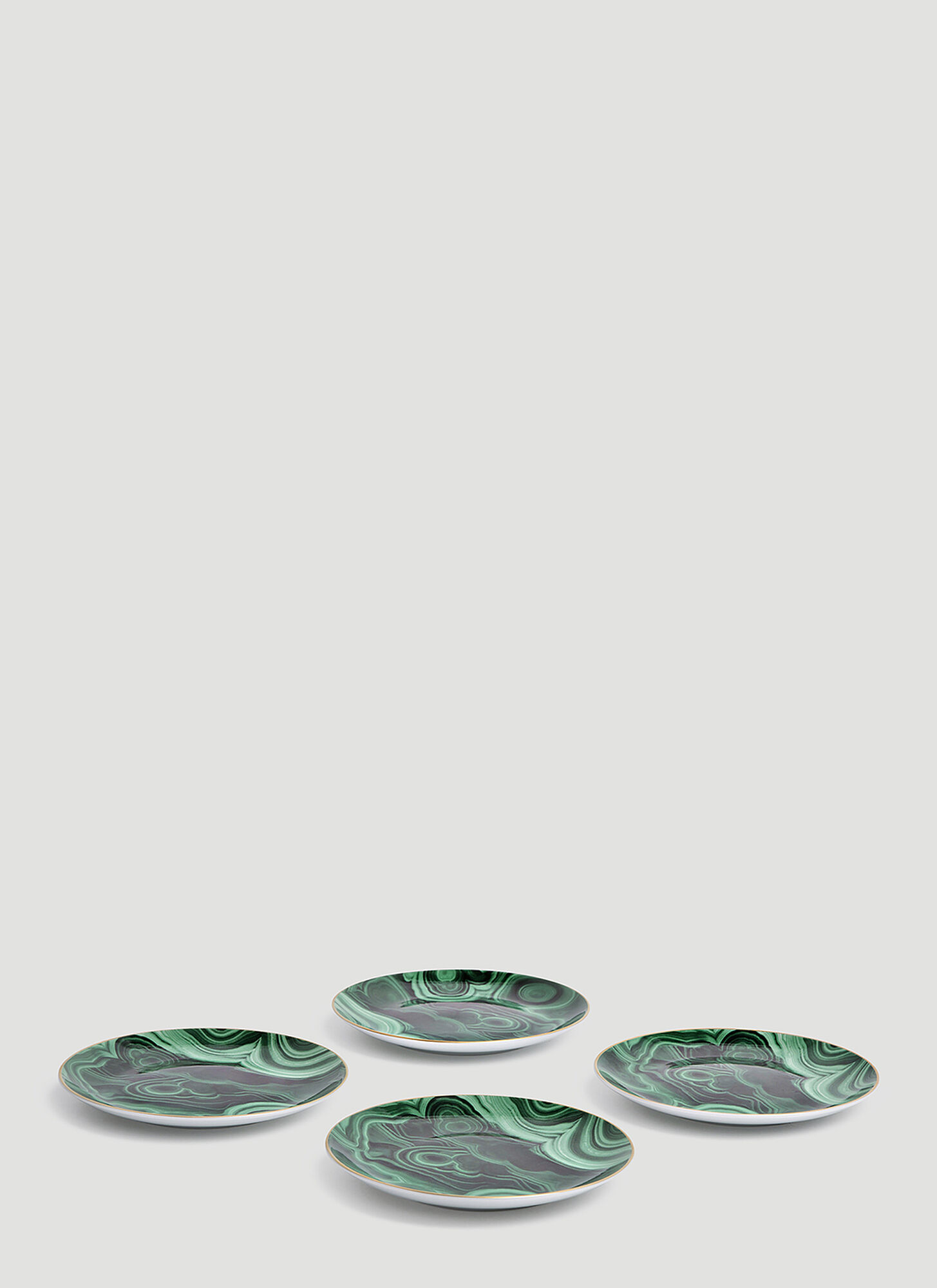  L'objet L'objet Malachite Canapé Plate Set -  Kitchen  Green One Size 