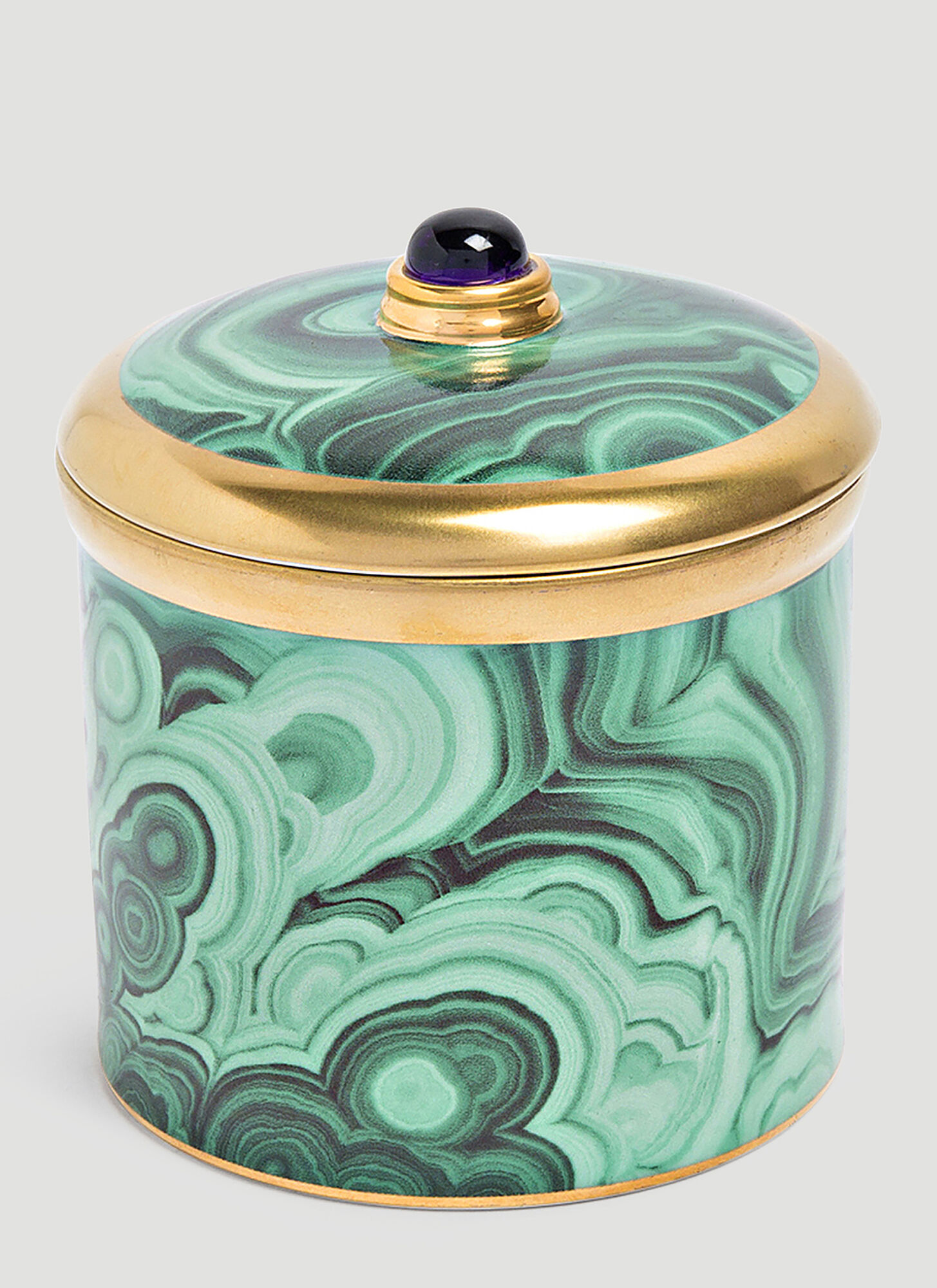 L'objet Unisex Green Malachite Candle Container - Candles & Scents One Size