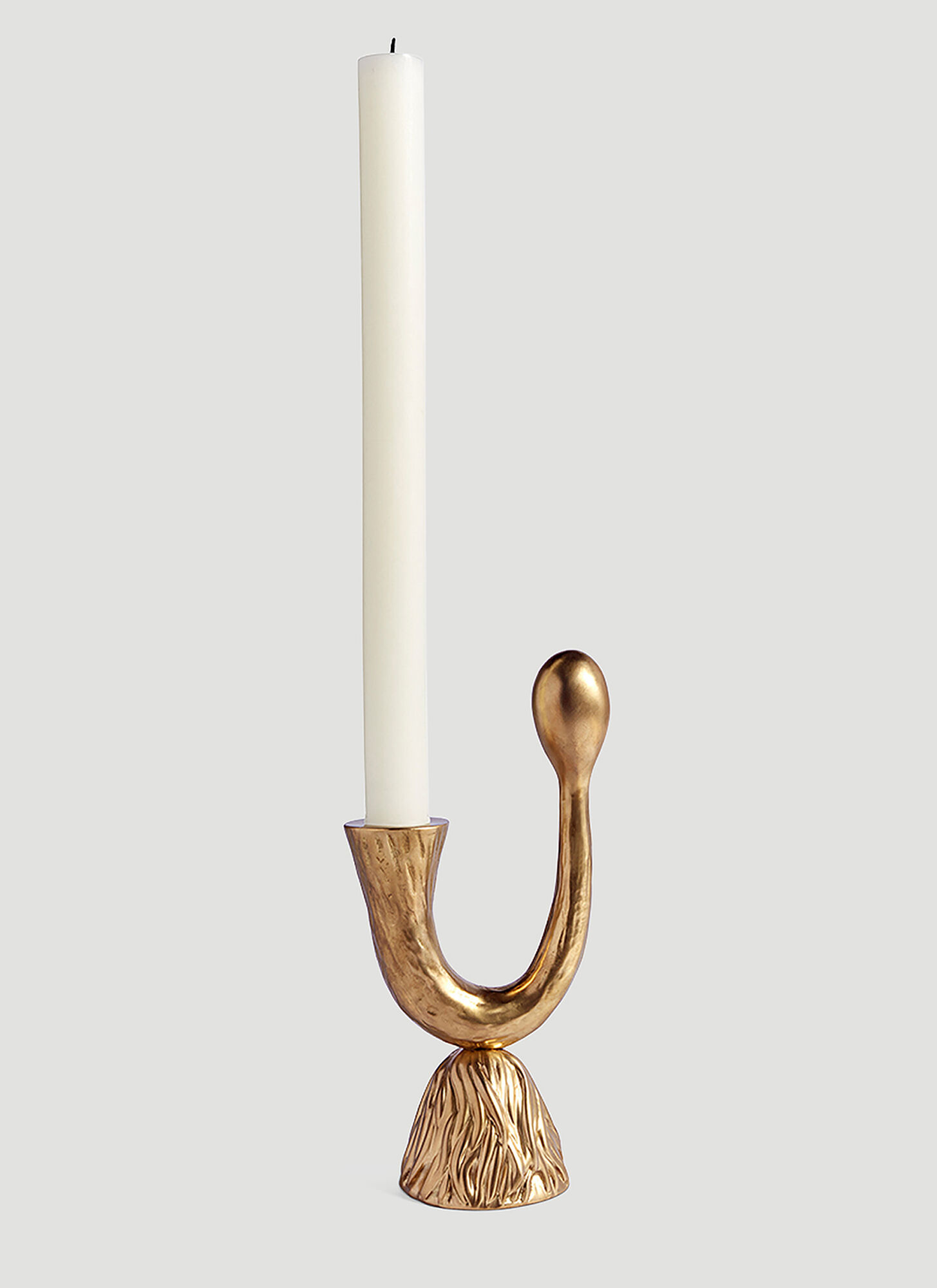  L'objet L'objet Horn Candlestick -  Candles & Scents Gold One Size 