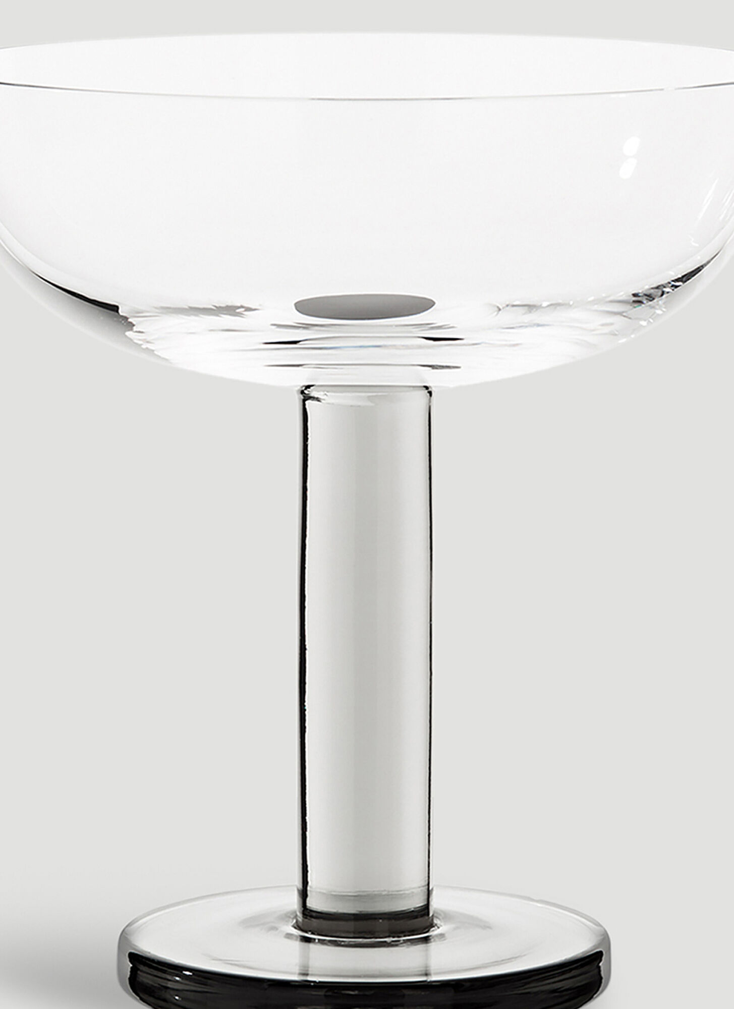  Tom Dixon Tom Dixon Set Of Two Puck Coupe Glass -  Glassware Grey One Size 