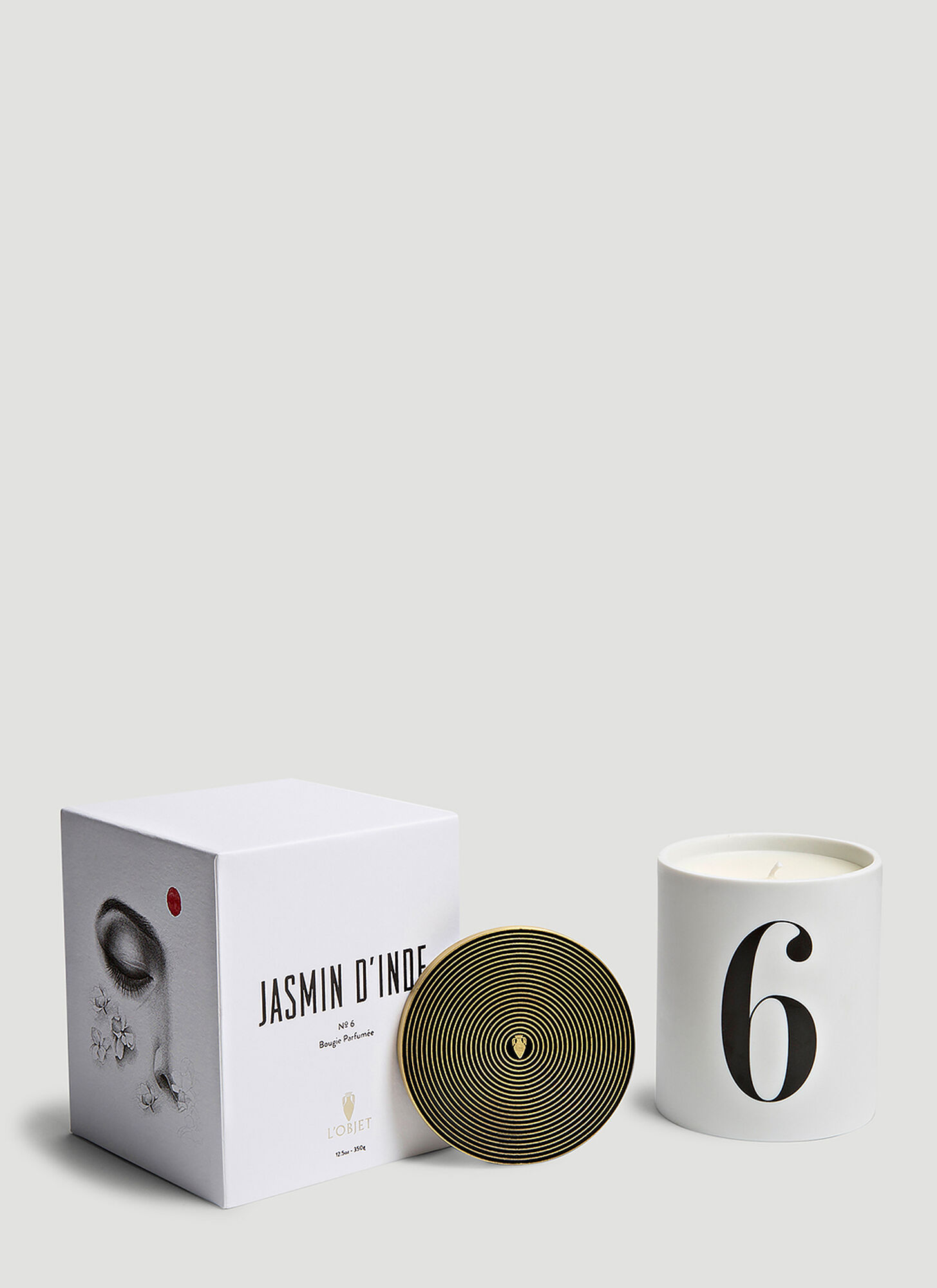 L'objet Unisex White Jasmine D’inde No. 6 Candle - Candles & Scents One Size