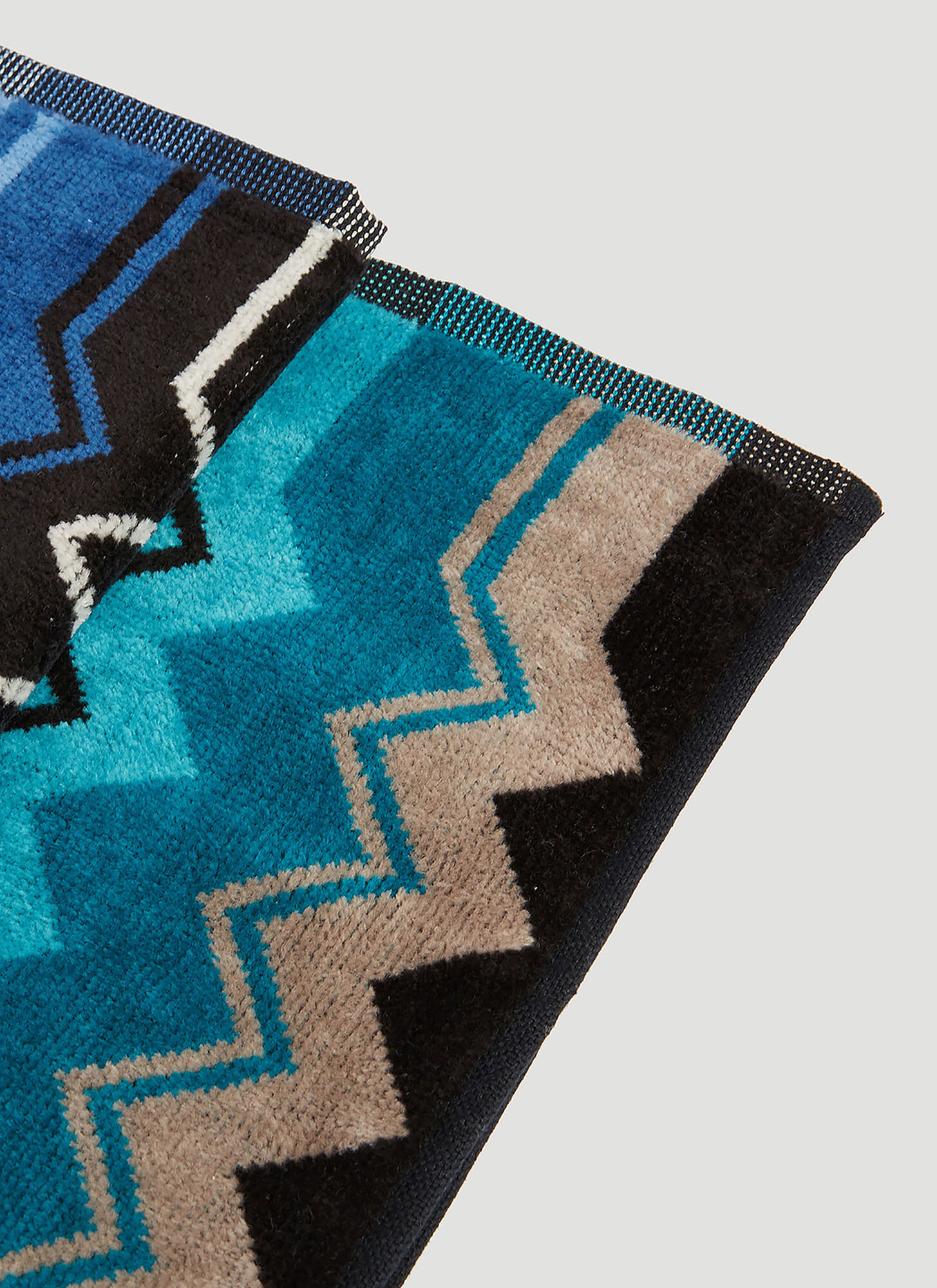  Missonihome Missonihome Set Of Five Giacomo Towels -  Textiles Blue One Size 