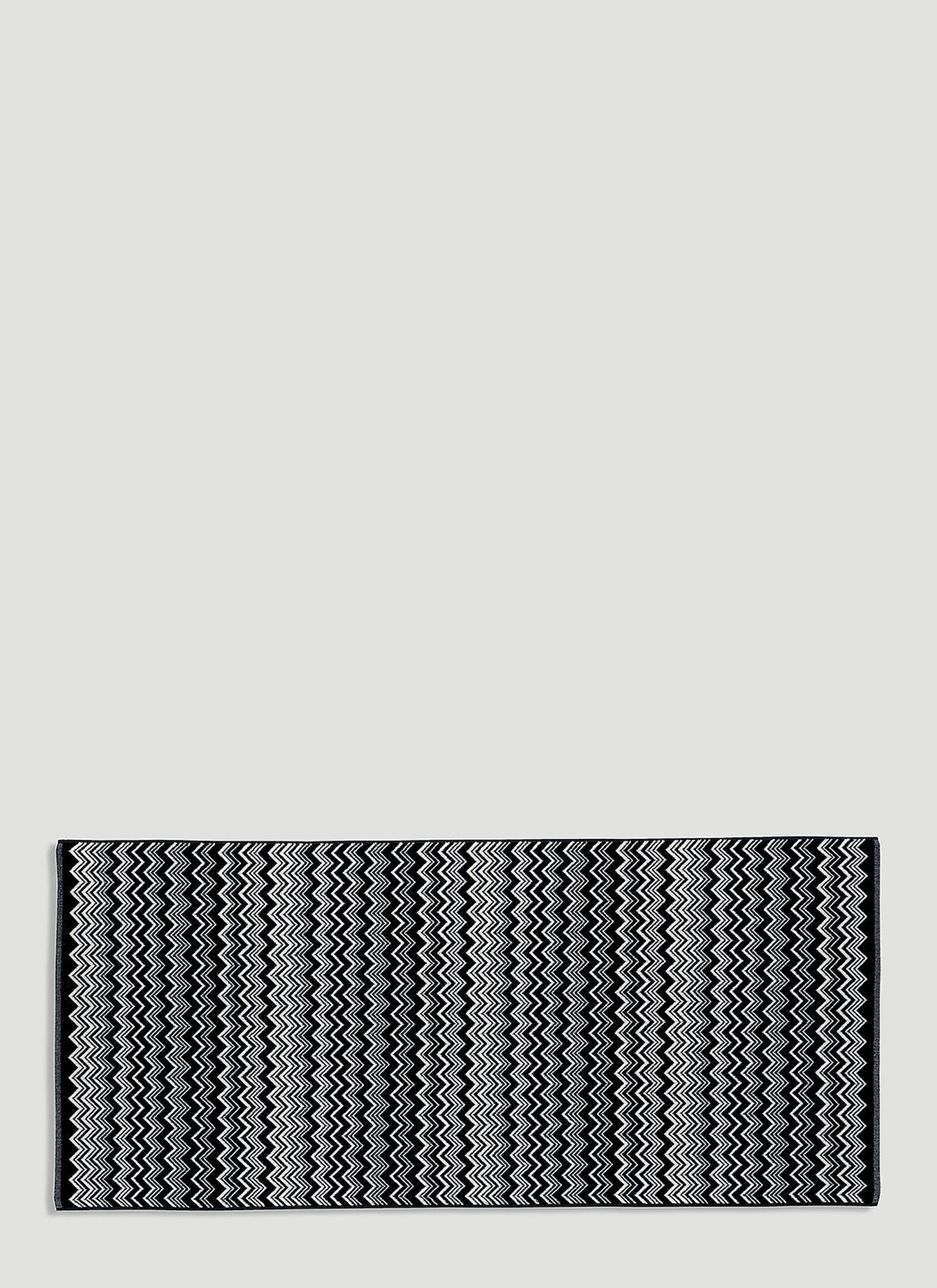 Missonihome Unisex Black Keith Bath Mat - Textiles One Size