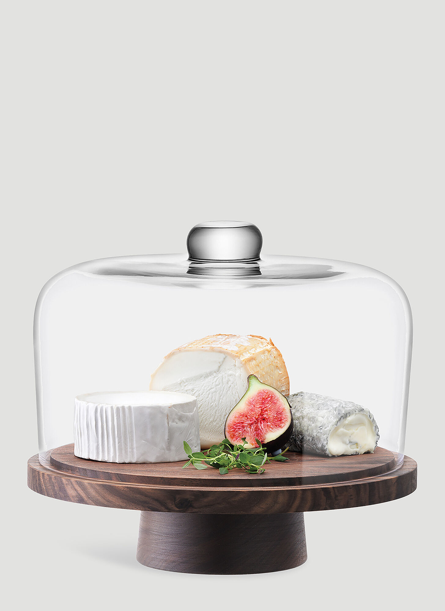  Lsa International Lsa International City Dome And Walnut Stand -  Kitchen Transparent One Size 