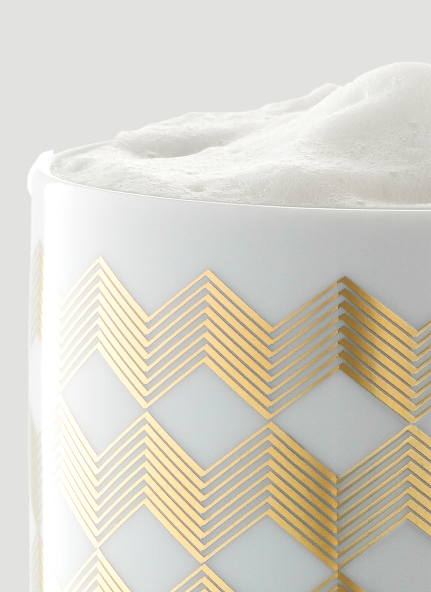  Lsa International Lsa International Chevron Mug -  Tea & Coffee Gold One Size 