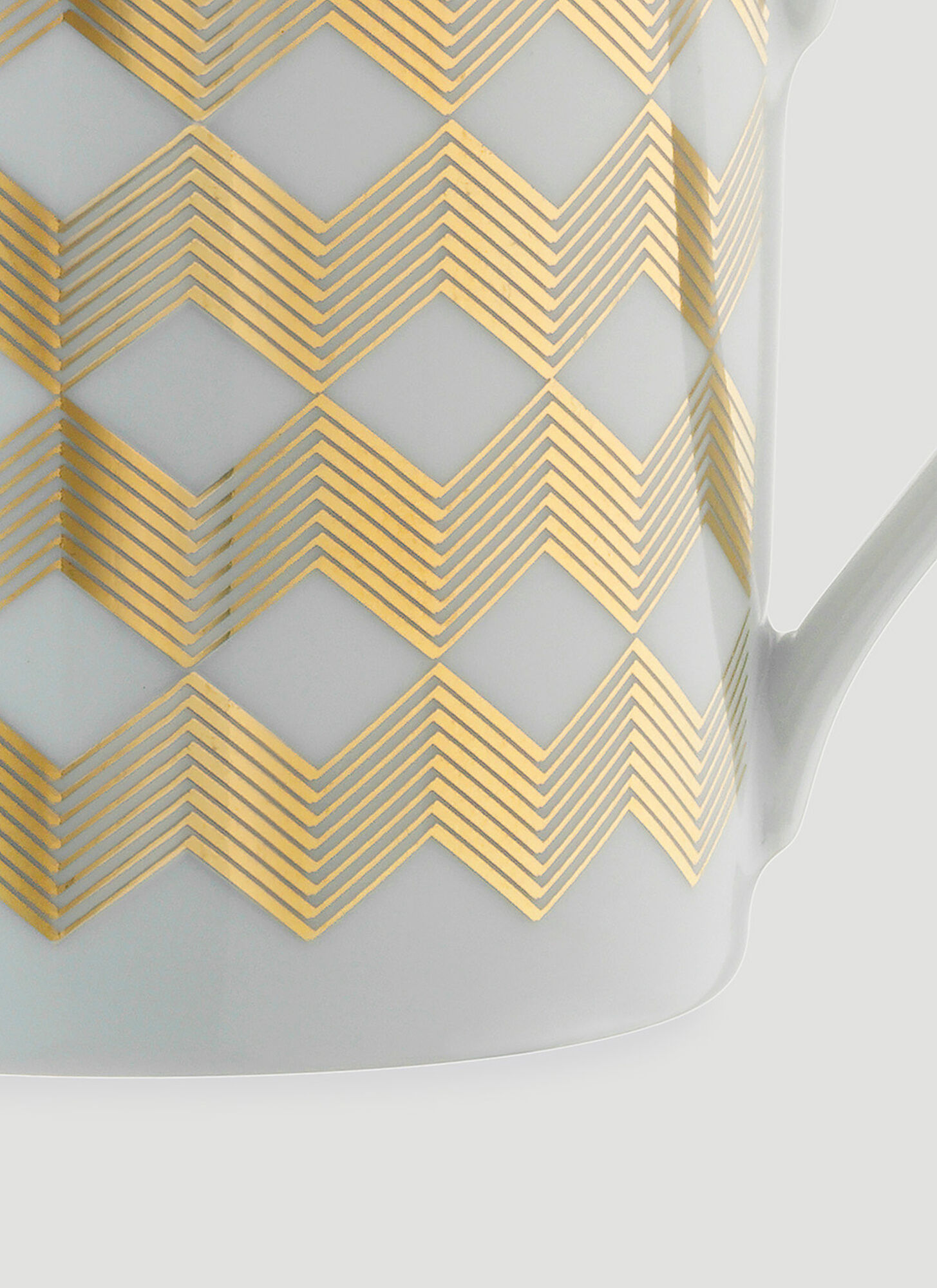  Lsa International Lsa International Chevron Mug -  Tea & Coffee Gold One Size 