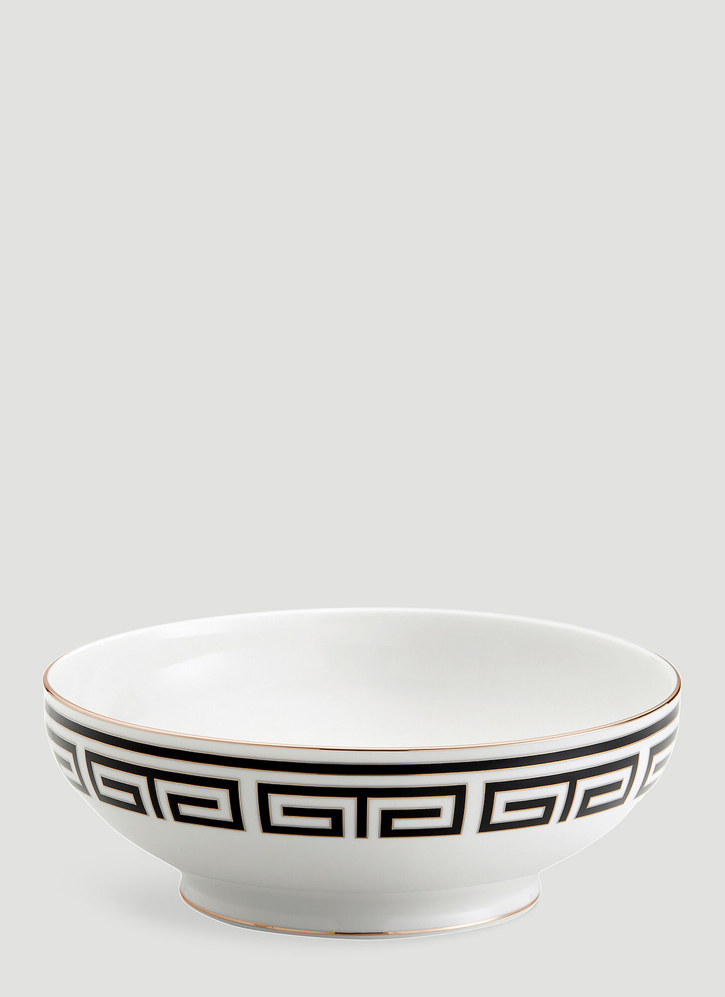 Ginori 1735 Unisex Black Labirinto Salad Bowl - Kitchen One Size