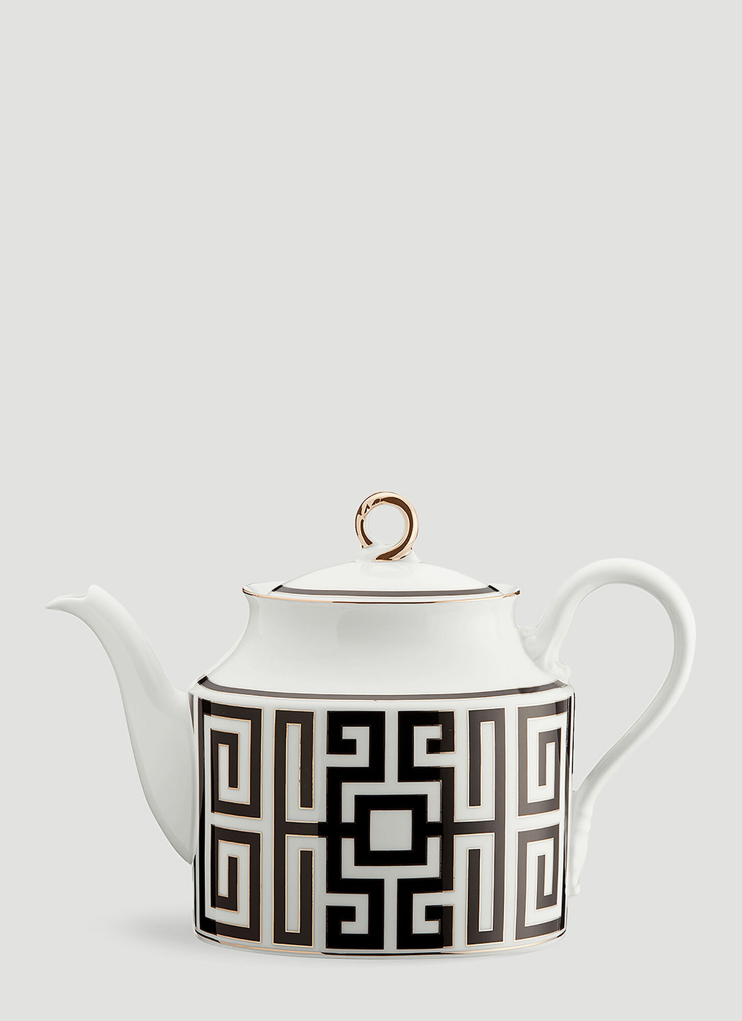 Ginori 1735 Unisex Black Labirinto Teapot - Tea & Coffee One Size