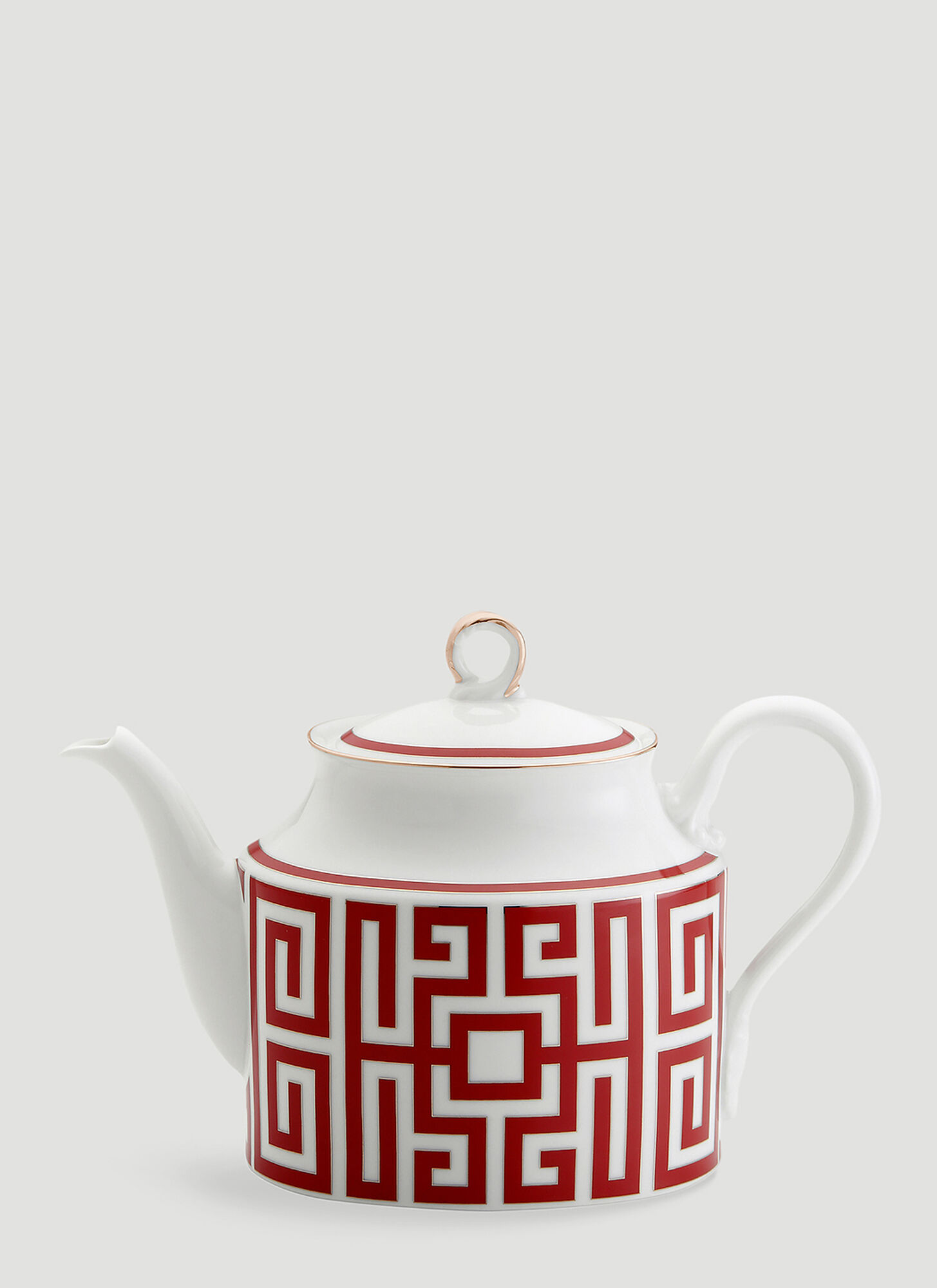 Ginori 1735 Unisex Red Labirinto Teapot - Tea & Coffee One Size