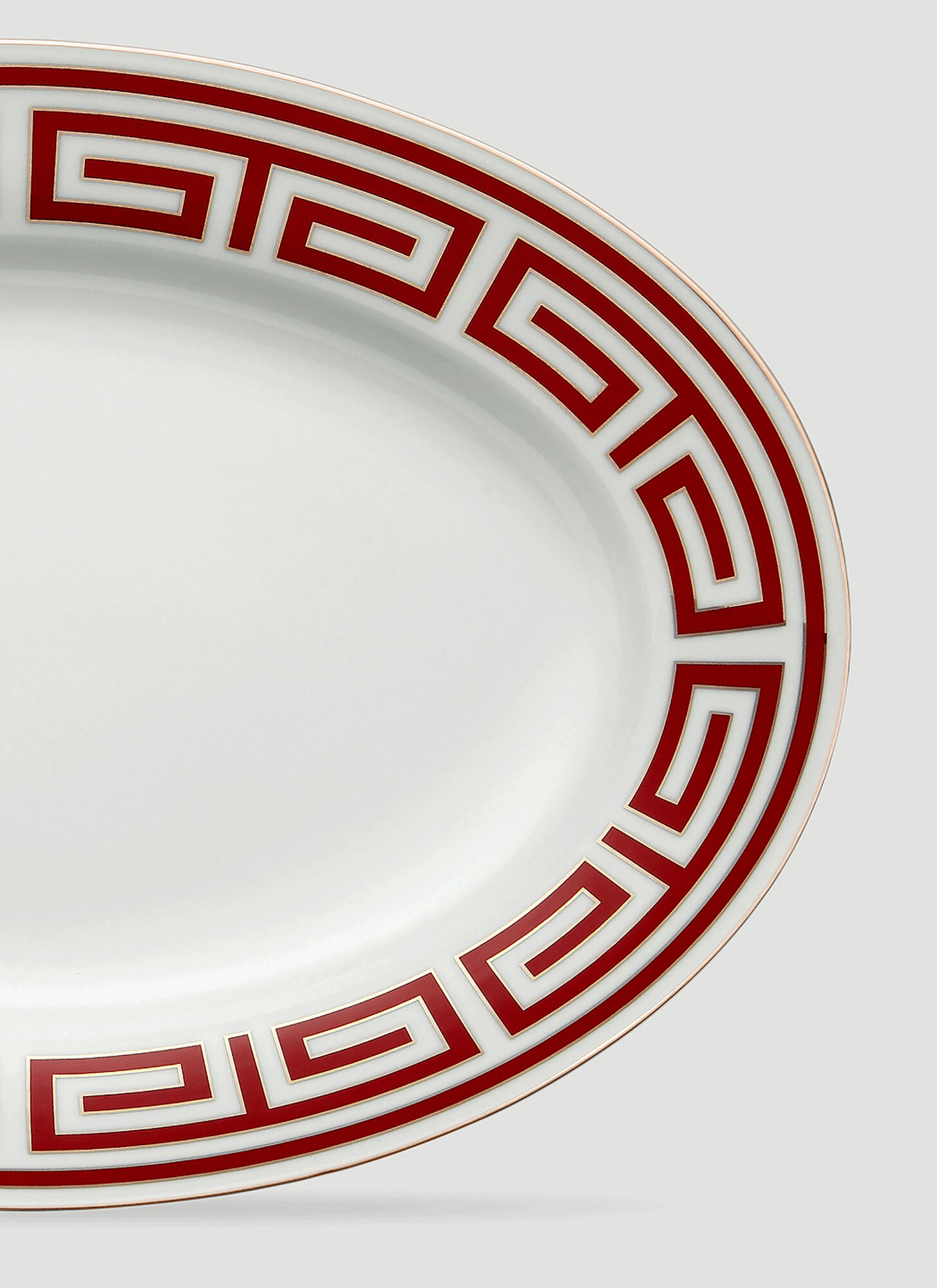  Ginori 1735 Ginori 1735 Labirinto Oval Platter -  Kitchen  Red One Size 