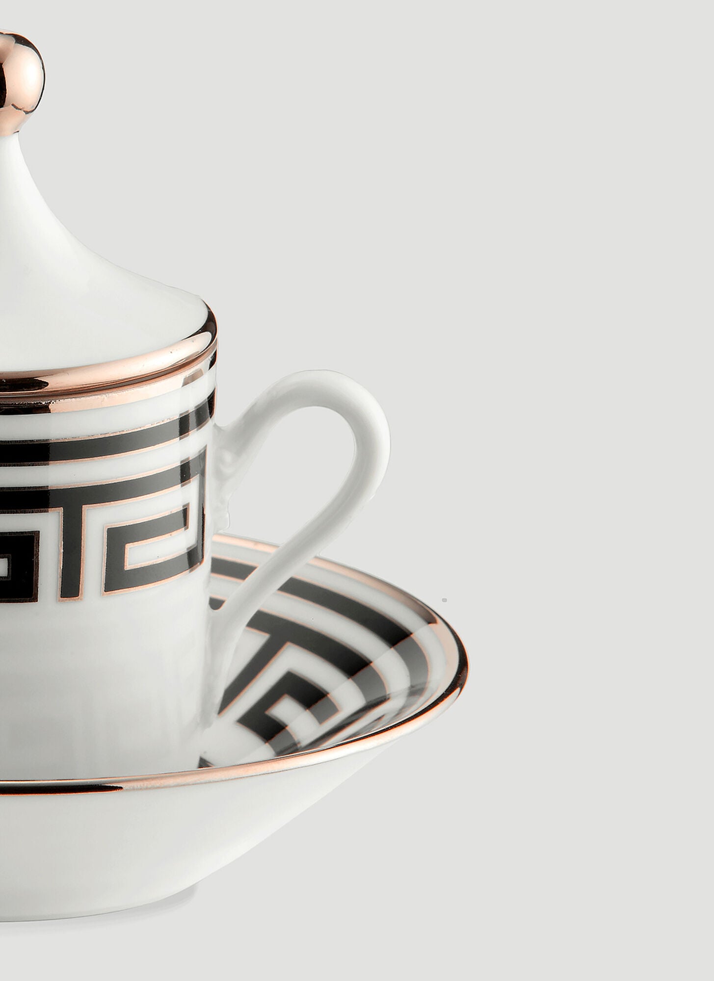  Ginori 1735 Ginori 1735 Set Of Two Labirinto Tête à Tête -  Tea & Coffee Black One Size 
