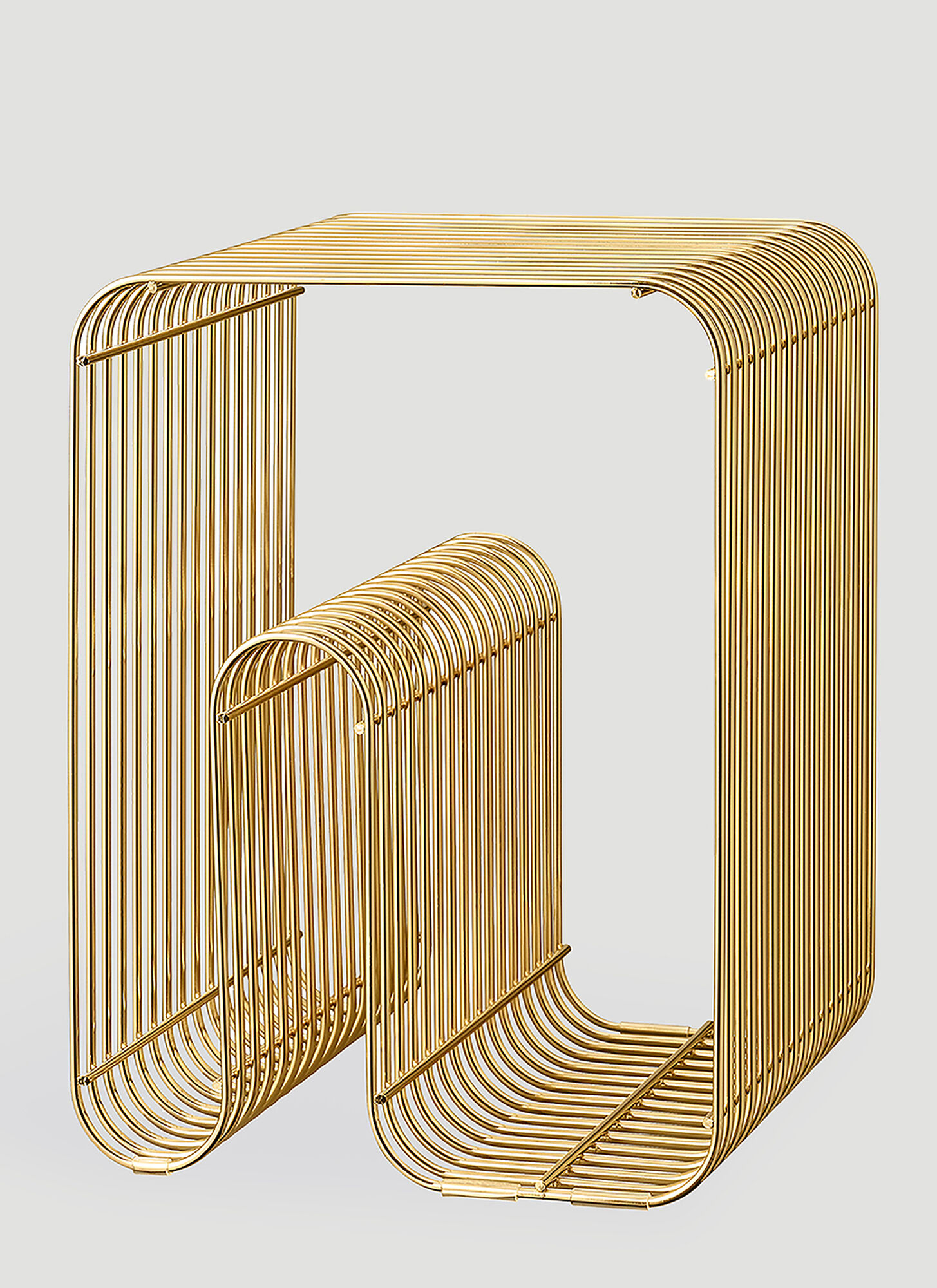 Aytm Unisex Gold Curva Stool - Furniture One Size