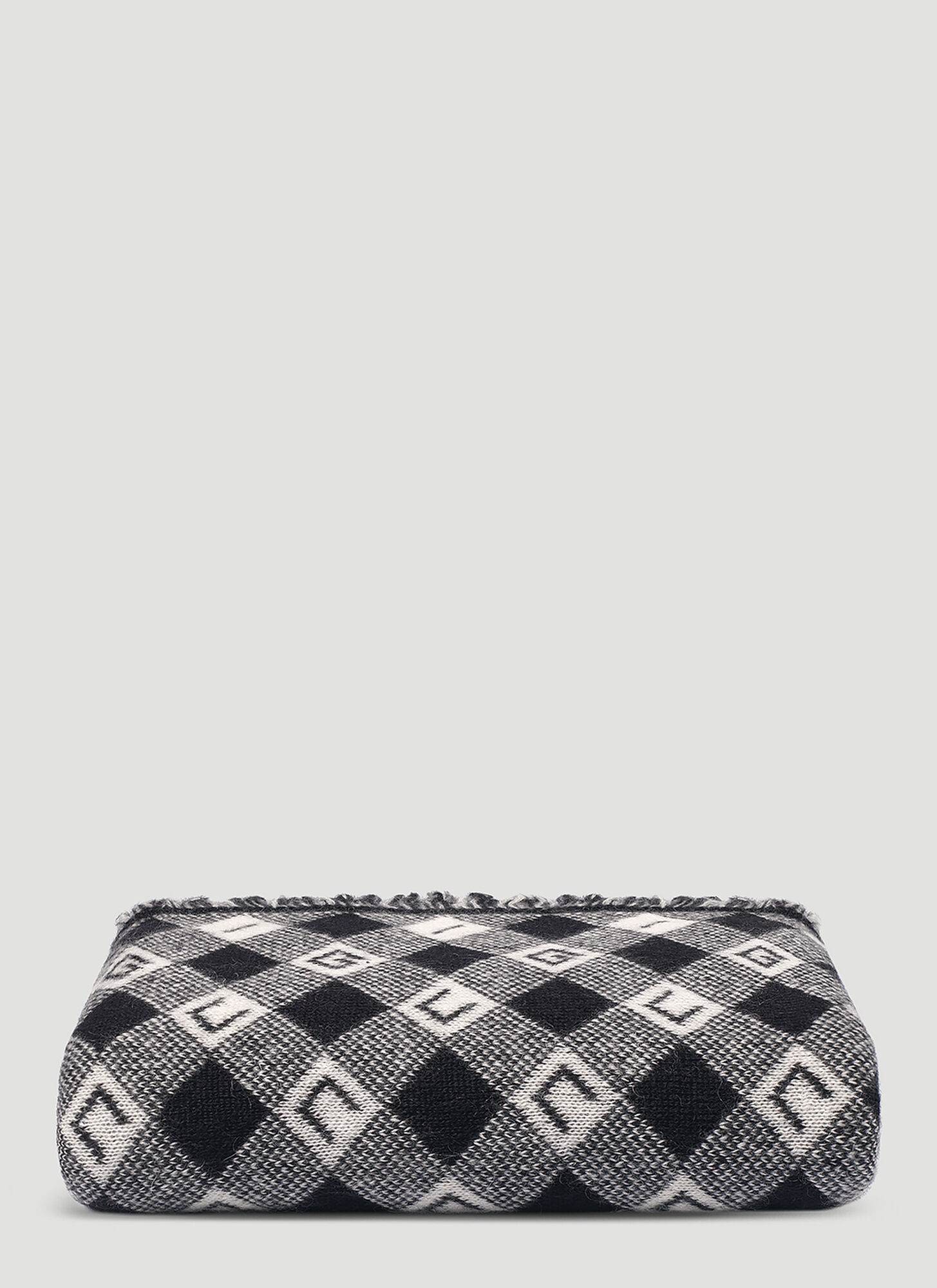  Gucci Gucci Gg Check Blanket -  Textiles Black One Size 
