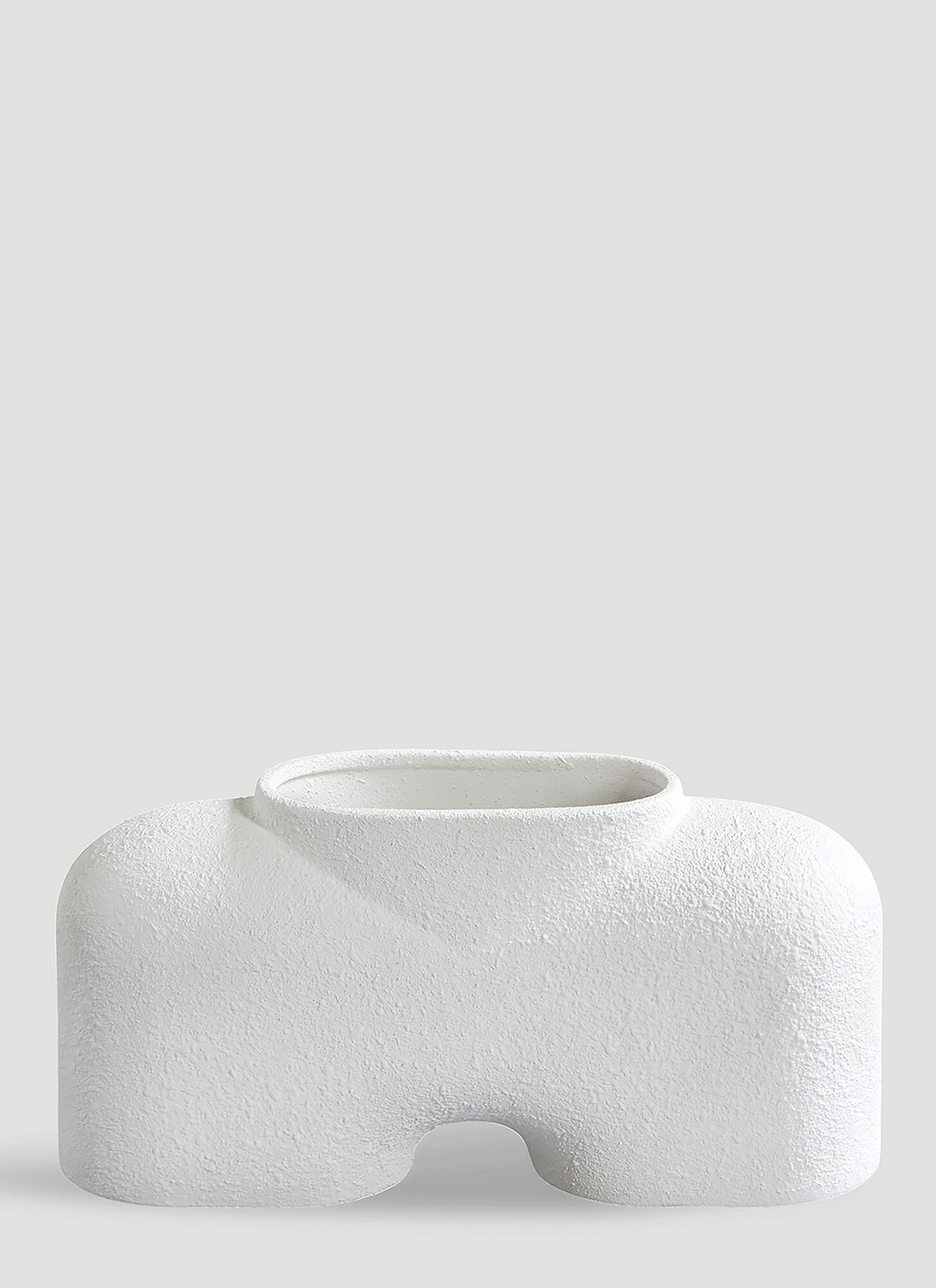101 Copenhagen Unisex White Cobra Fat Medium Vase - Vases One Size