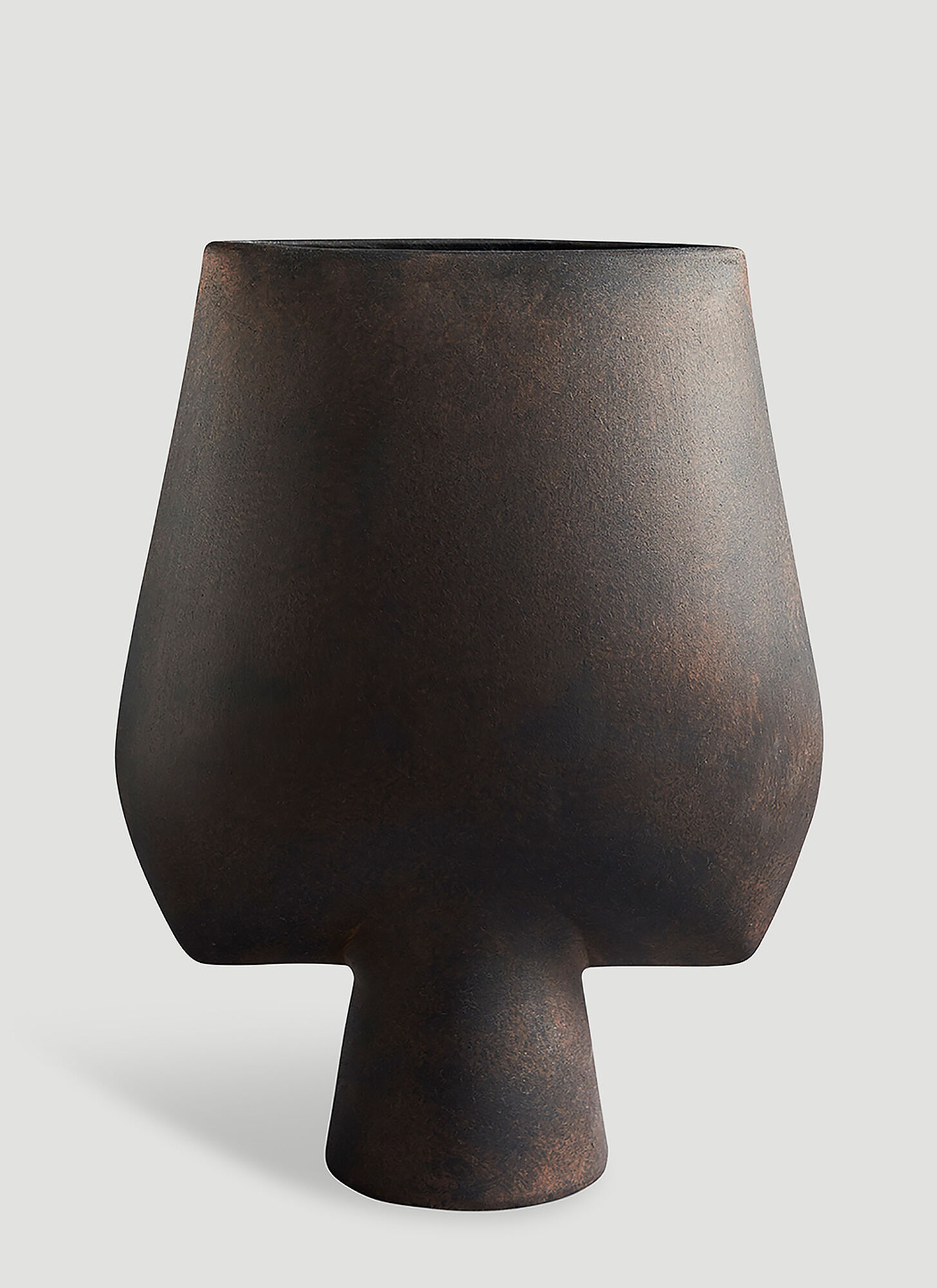 101 Copenhagen Unisex Brown Sphere Square Big Vase - Vases One Size