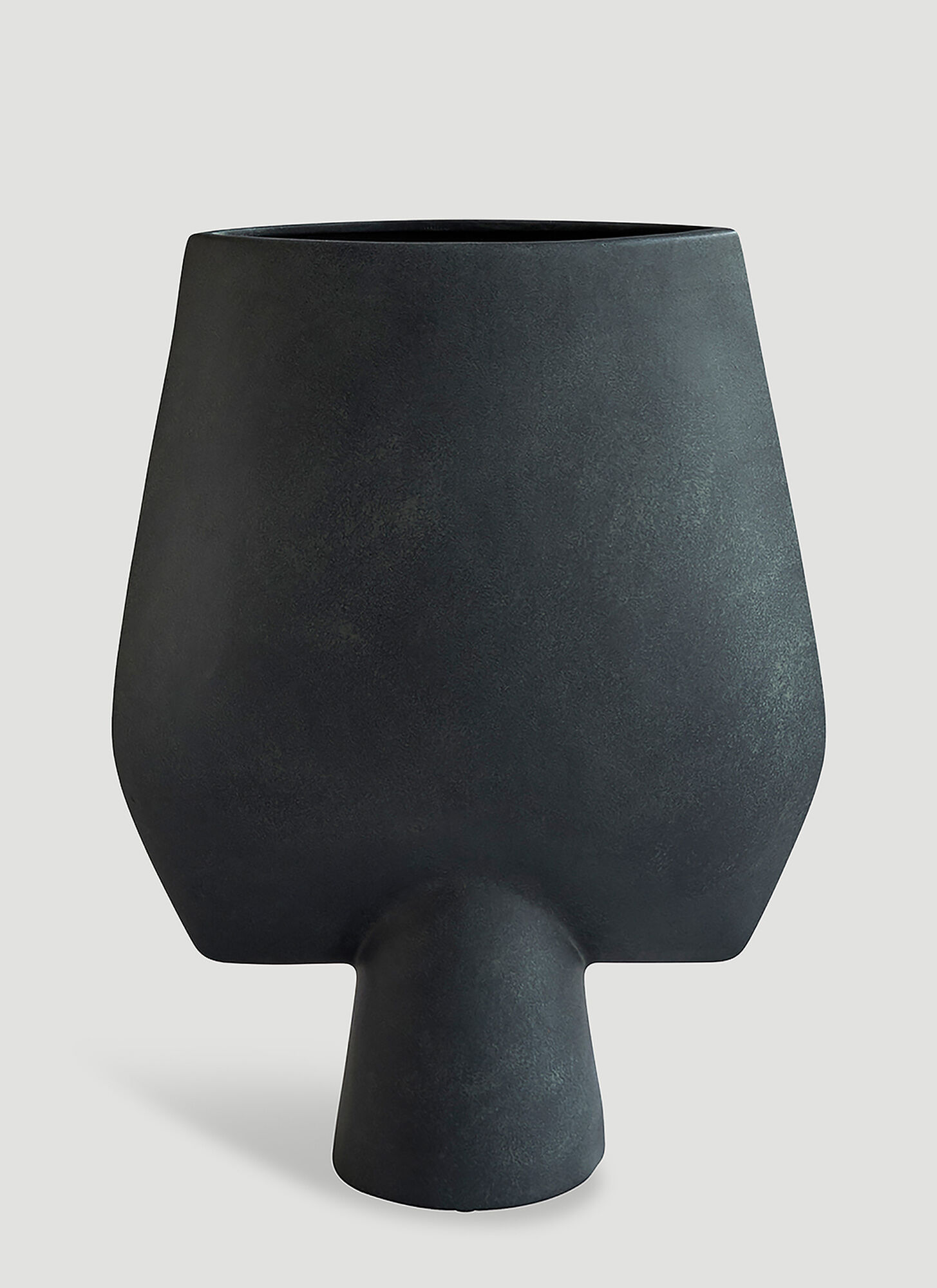 101 Copenhagen Unisex Black Sphere Square Vase - Vases One Size