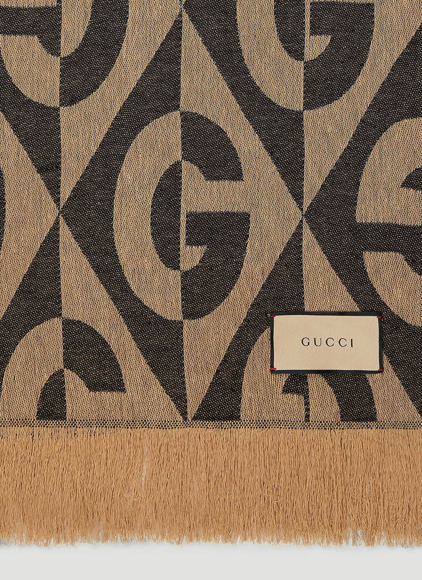  Gucci Gucci Gg Diamond Blanket -  Textiles Brown One Size 
