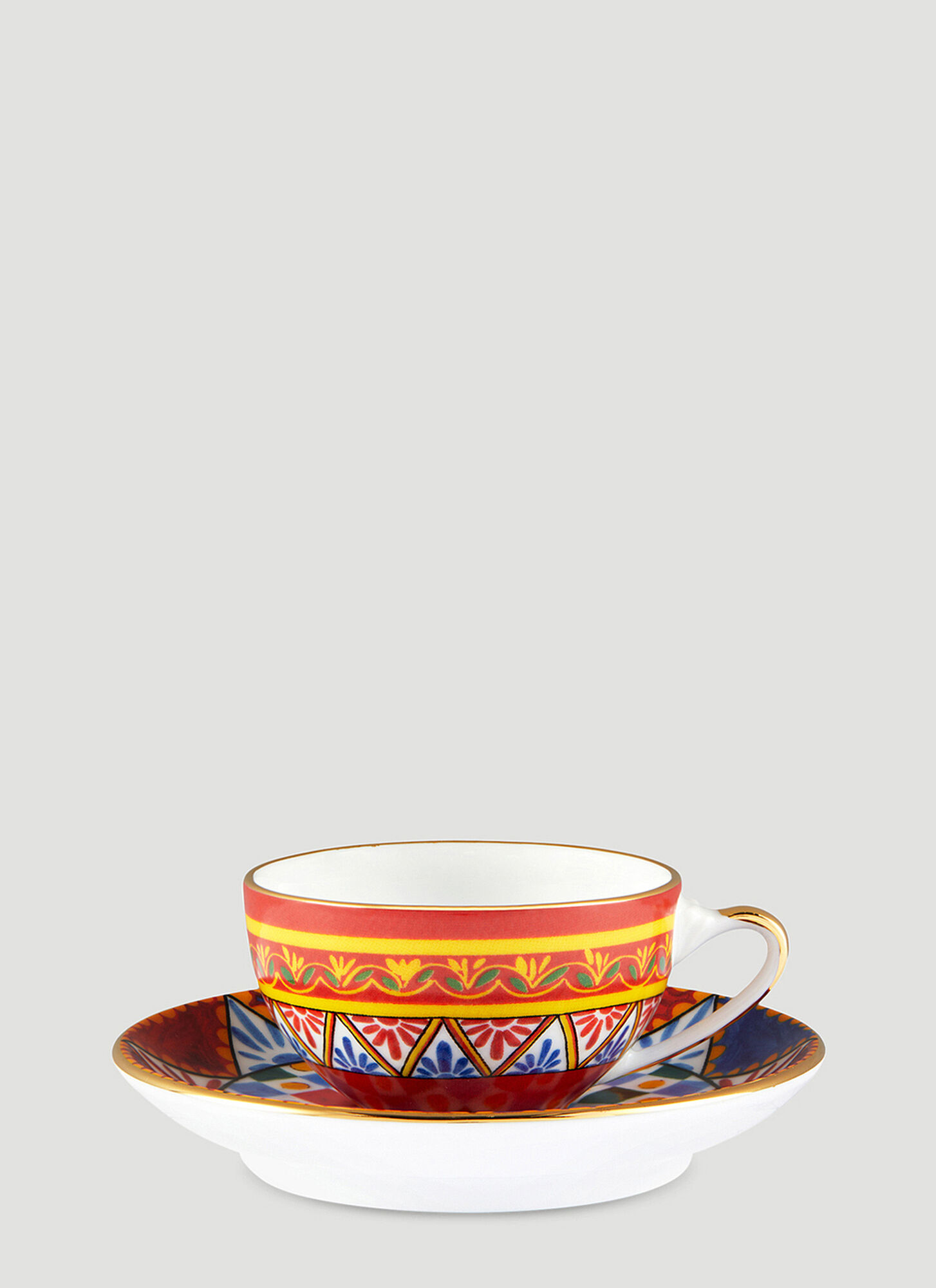 Dolce & Gabbana Casa Unisex Multicoloured 'Carretto Siciliano' Espresso Set - Tea & Coffee One Size