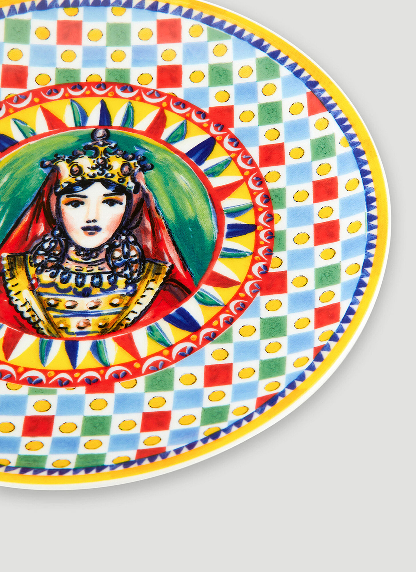 Dolce & Gabbana Casa Dolce & Gabbana Casa 'carretto Siciliano' Dessert Plate, Set Of Two -  Kitchen  Multicoloured One Size 