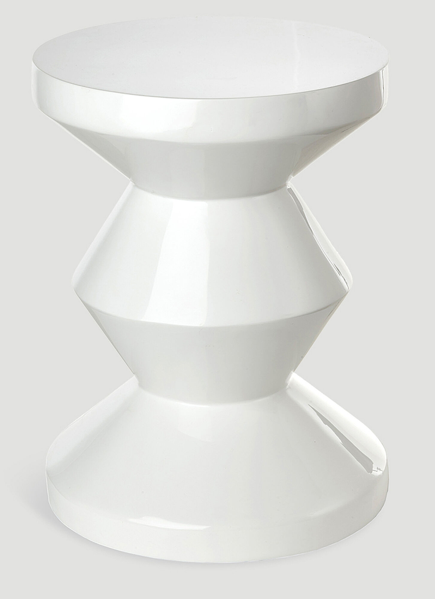 Polspotten Unisex White Zig Zag Stool - Furniture One Size