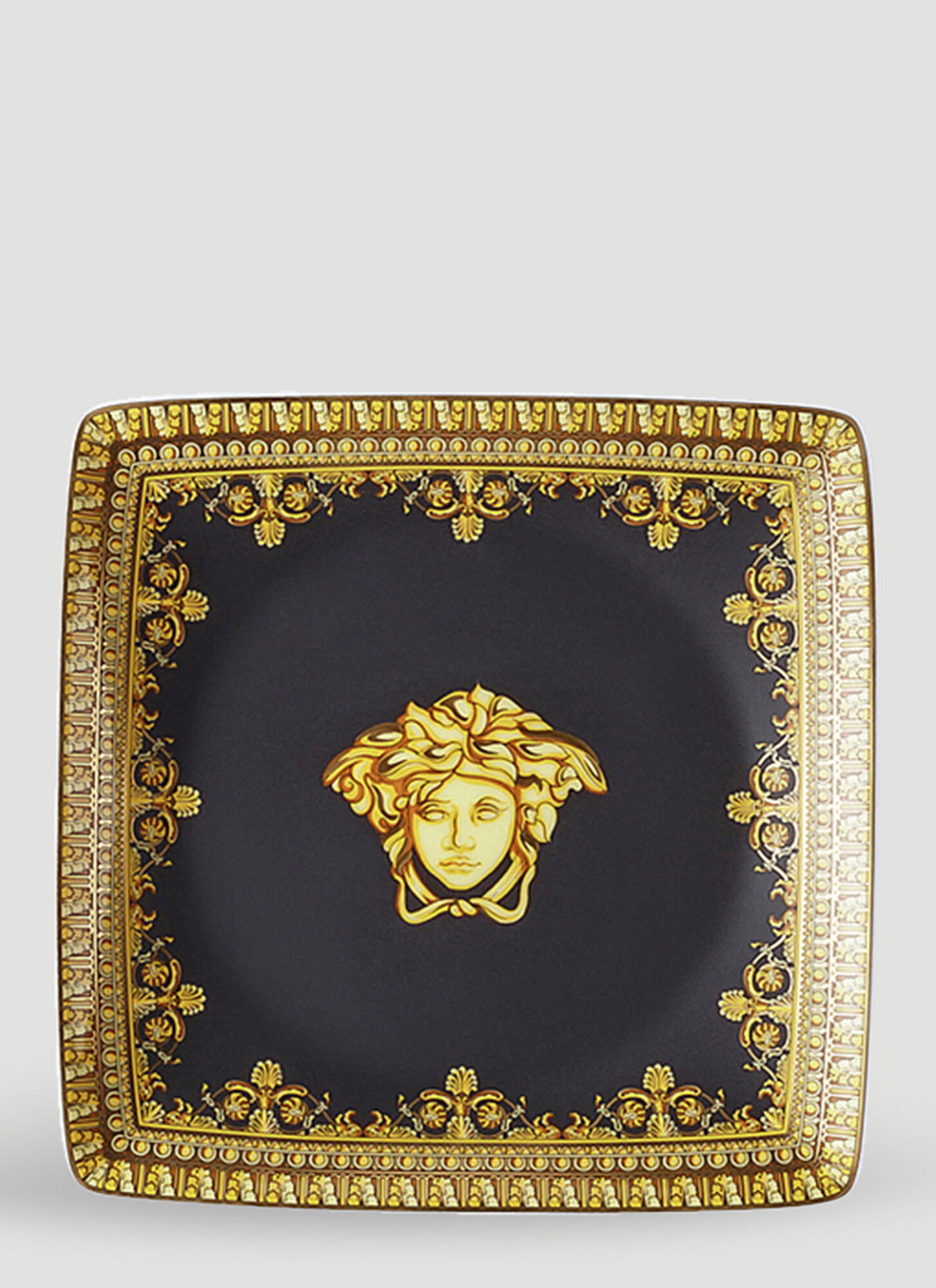 Rosenthal Unisex Black Baroque Nero Bowl - Ceramics One Size