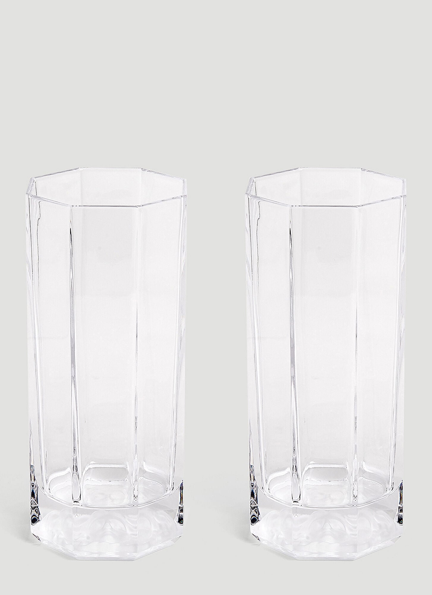  Rosenthal Rosenthal Set Of Two Medusa Lumière Long Glasses -  Glassware Transparent One Size 