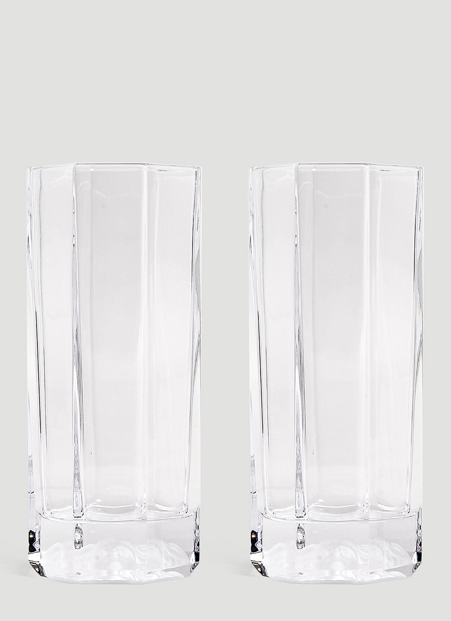  Rosenthal Rosenthal Set Of Two Medusa Lumière Long Glasses -  Glassware Transparent One Size 