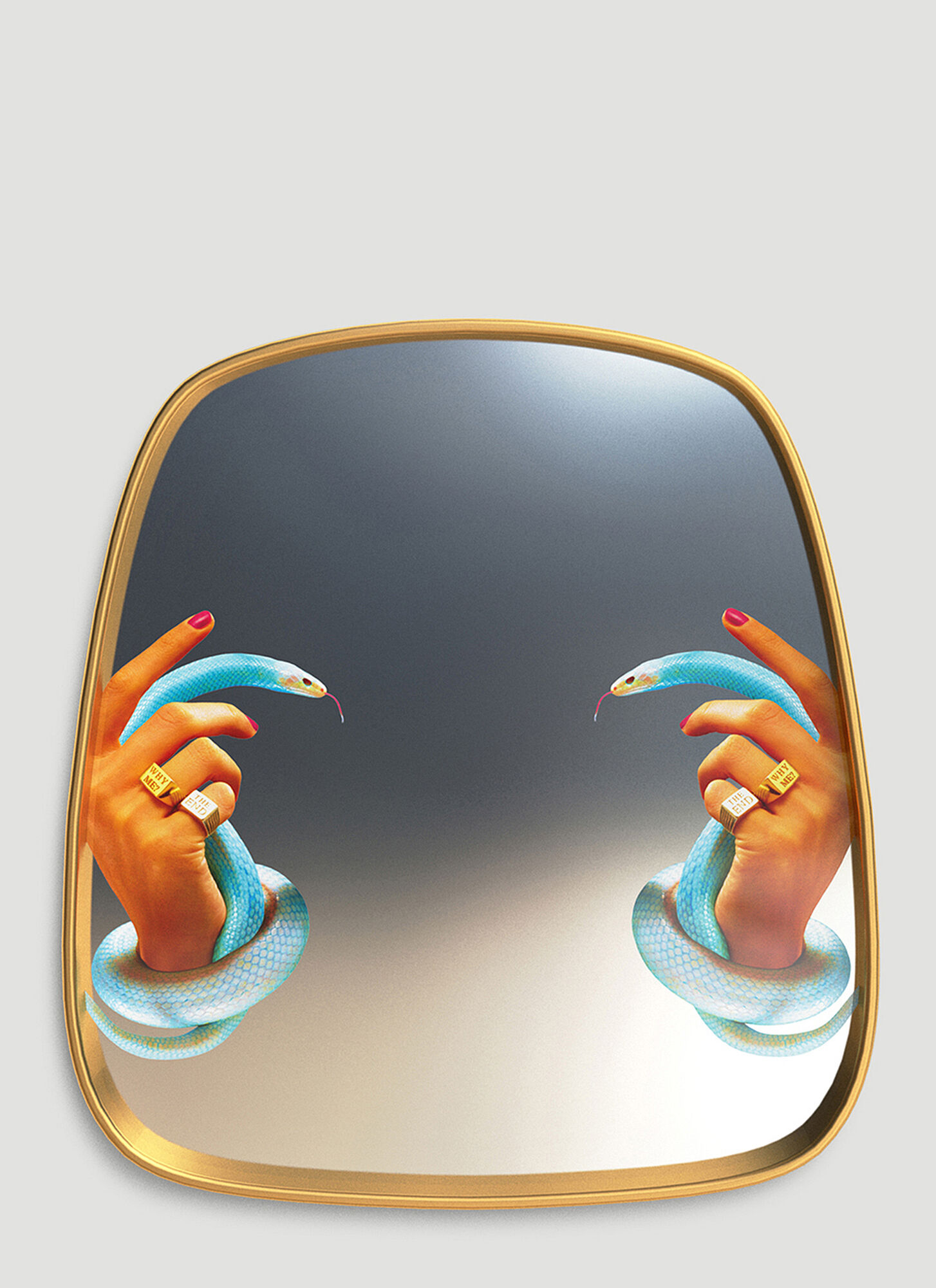 Seletti Unisex Multicoloured Snakes Mirror - Mirrors One Size