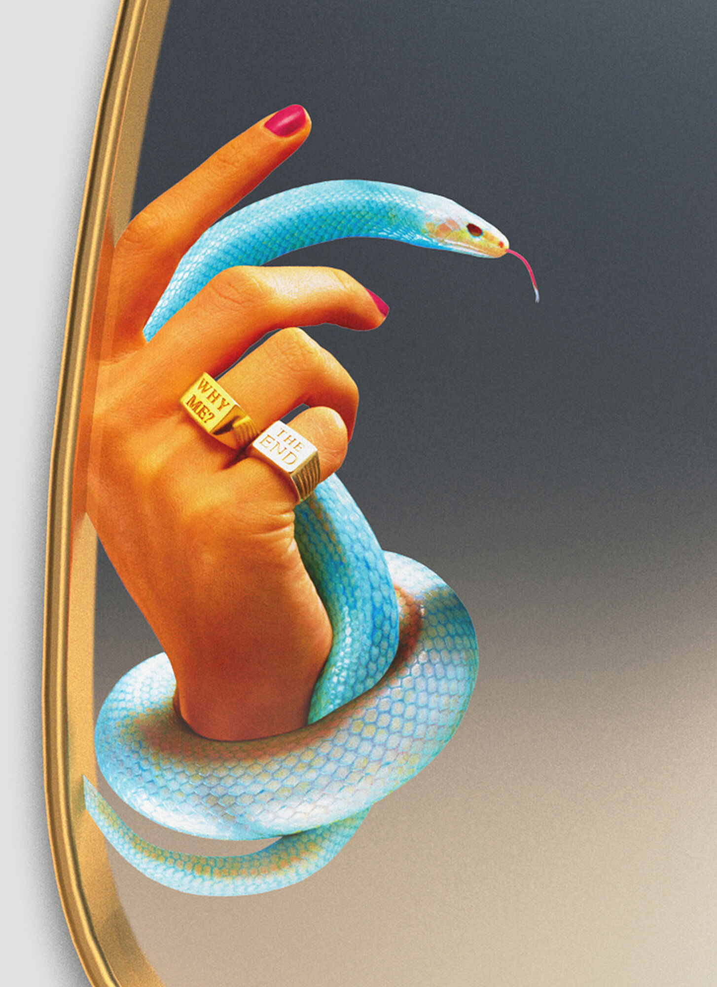  Seletti Seletti Snakes Mirror -  Mirrors Multicoloured One Size 