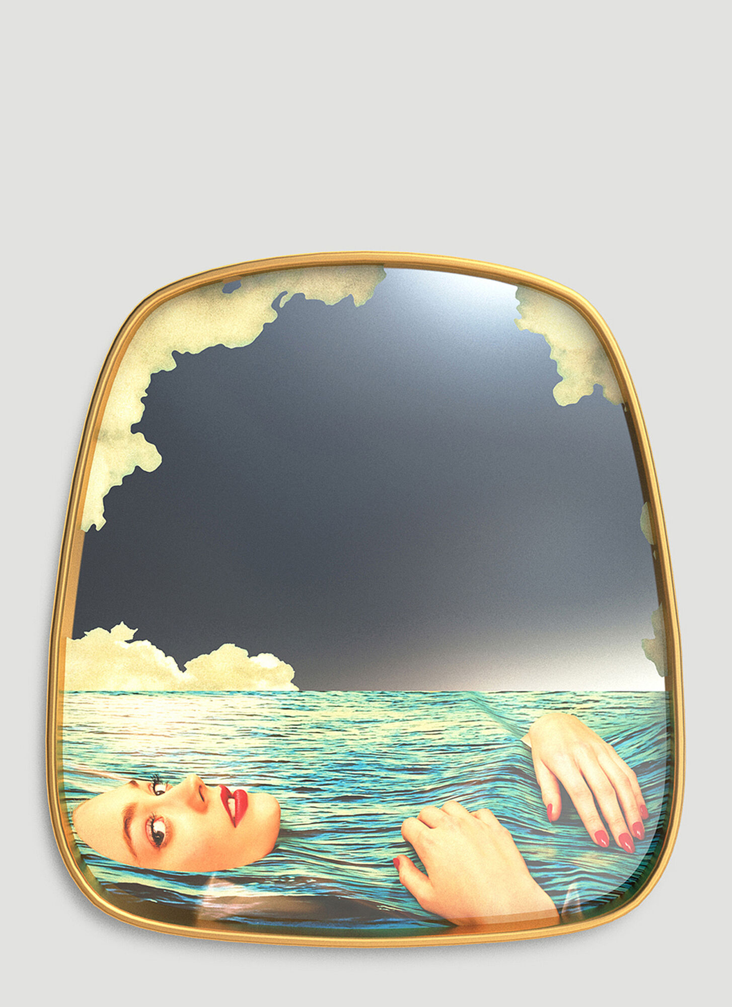 Seletti Unisex Multicoloured Sea Girl Mirror - Mirrors One Size