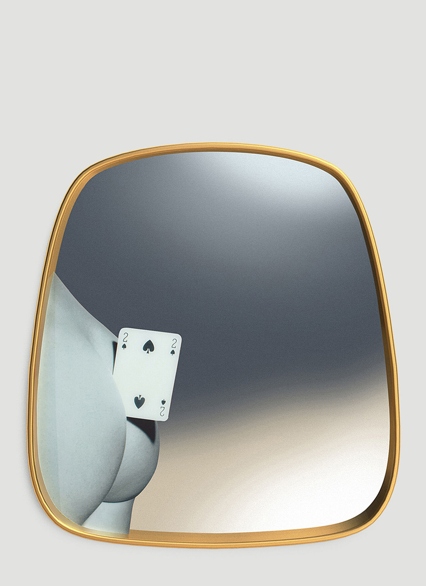 Seletti Unisex Multicoloured Two Of Spades Mirror - Mirrors One Size