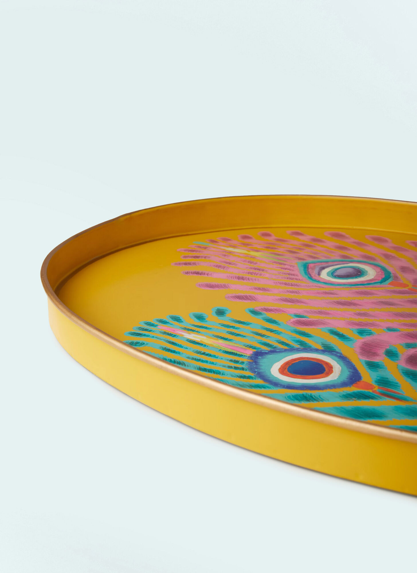  Les Ottomans Les Ottomans Oval Iron Tray -  Kitchen  Multicolour One Size 
