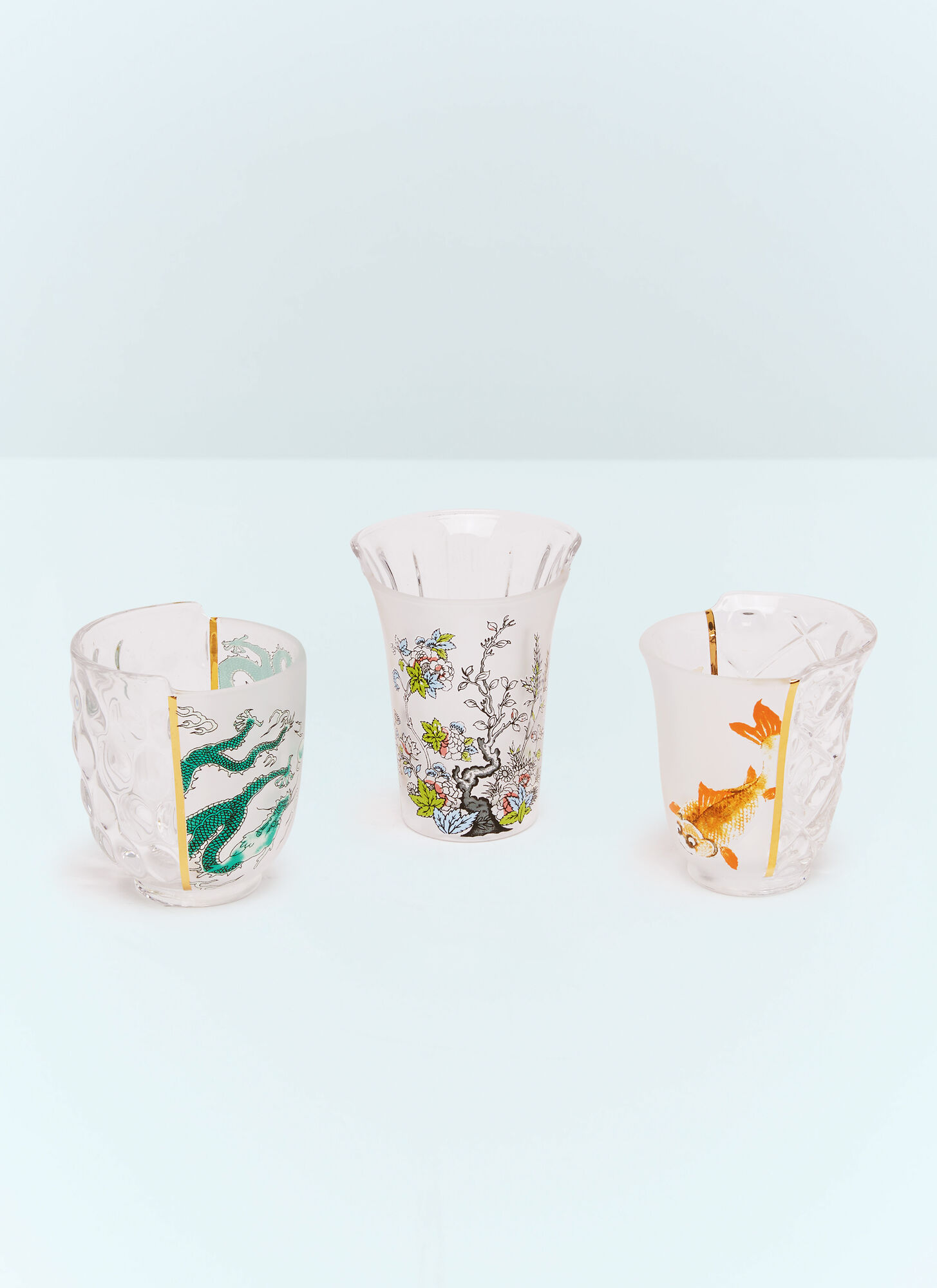  Seletti Seletti Set Of Three Hybrid Aglaura Glasses -  Glassware Multicolour One Size 