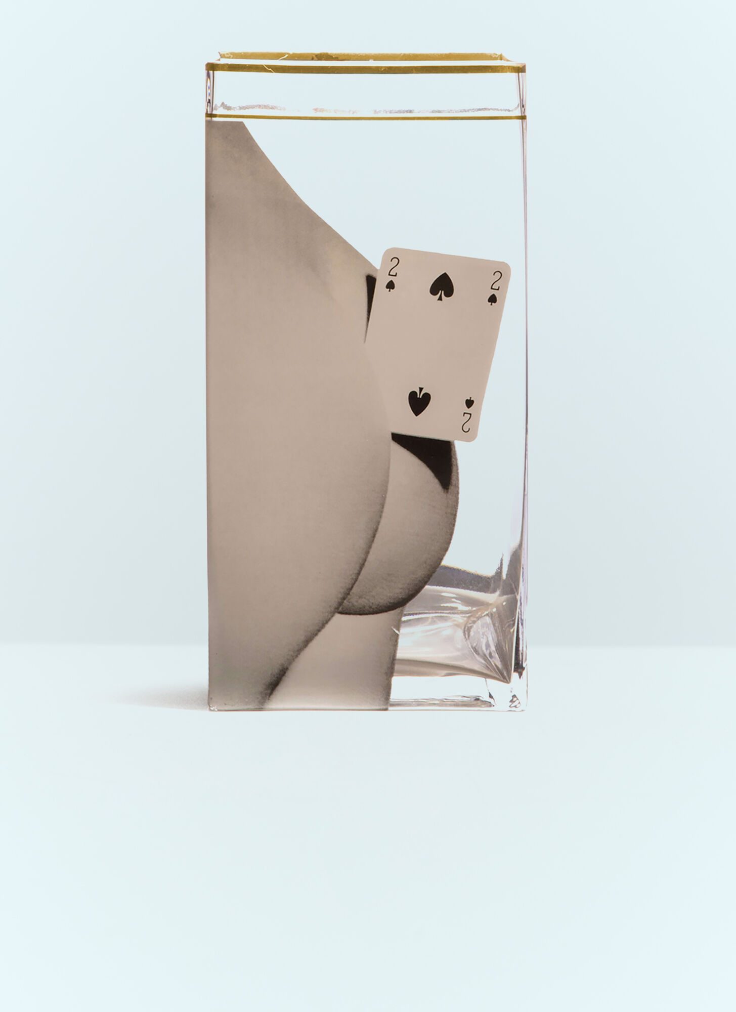 Seletti Unisex White Two Of Spades Large Vase - Vases One Size