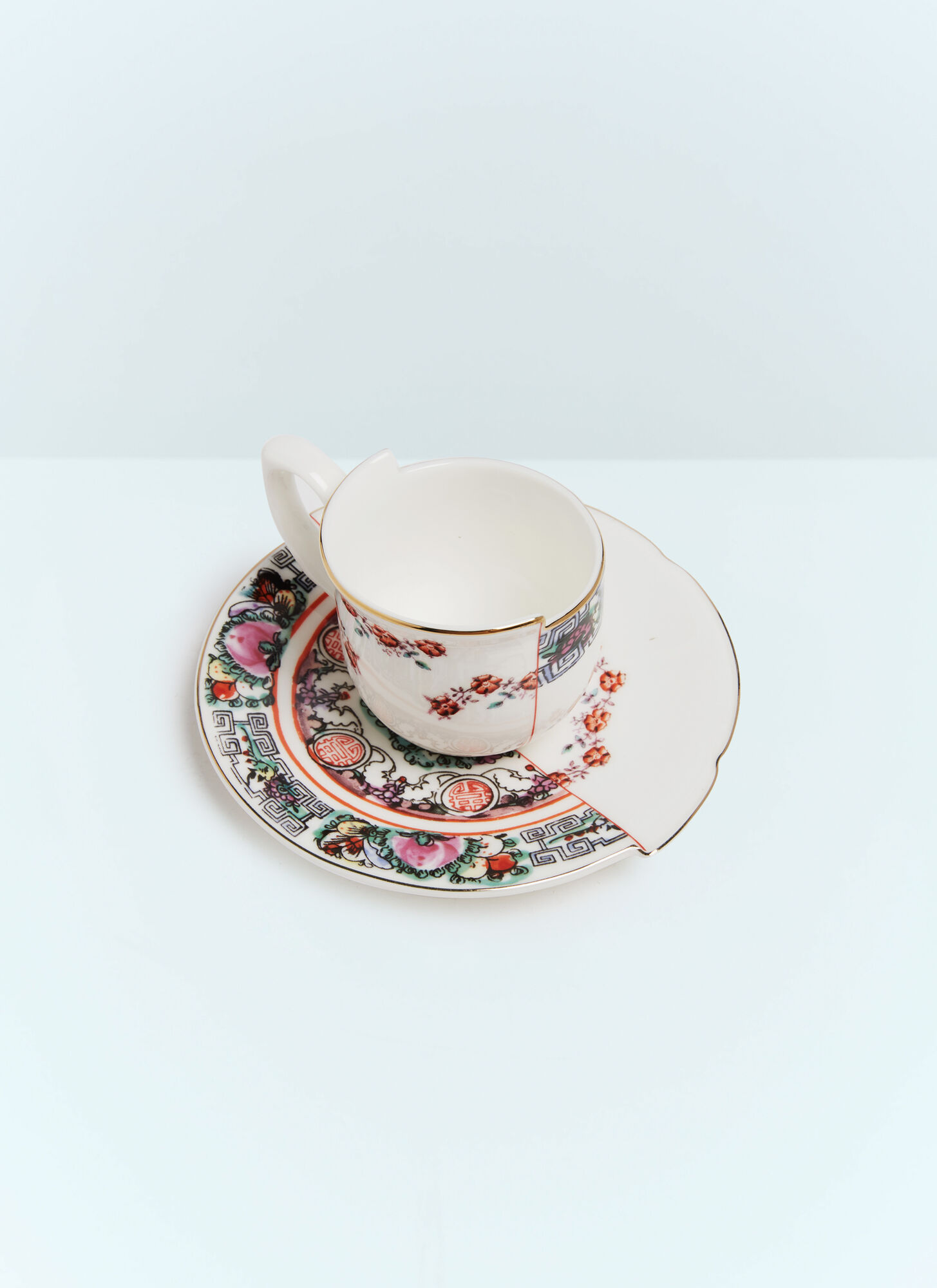 Seletti Unisex Multicolour Hybrid Tamara Coffee Cup With Saucer - Tea & Coffee One Size