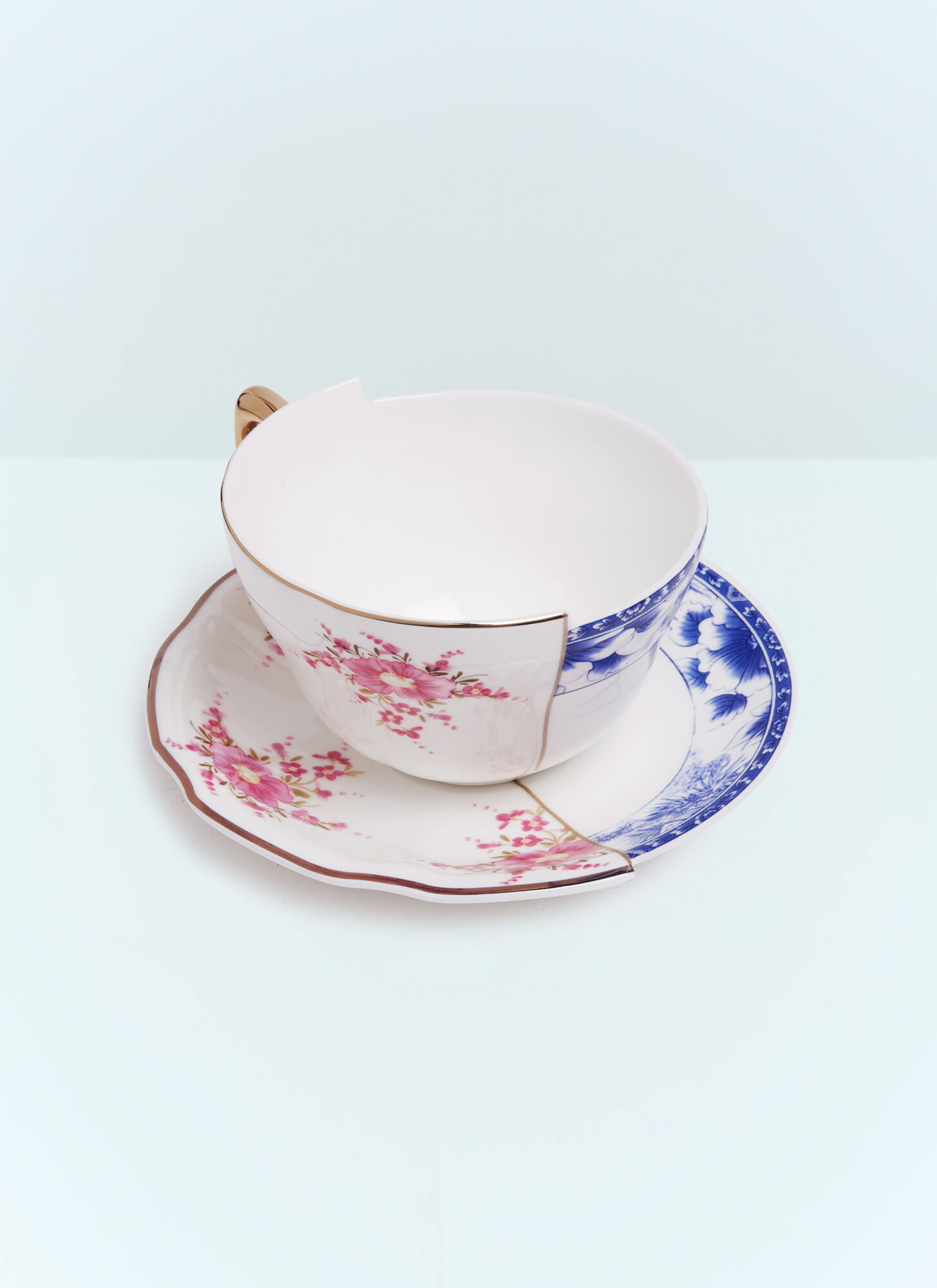 Seletti Unisex Multicolour Hybrid Zenobia Teacup With Saucer - Tea & Coffee One Size