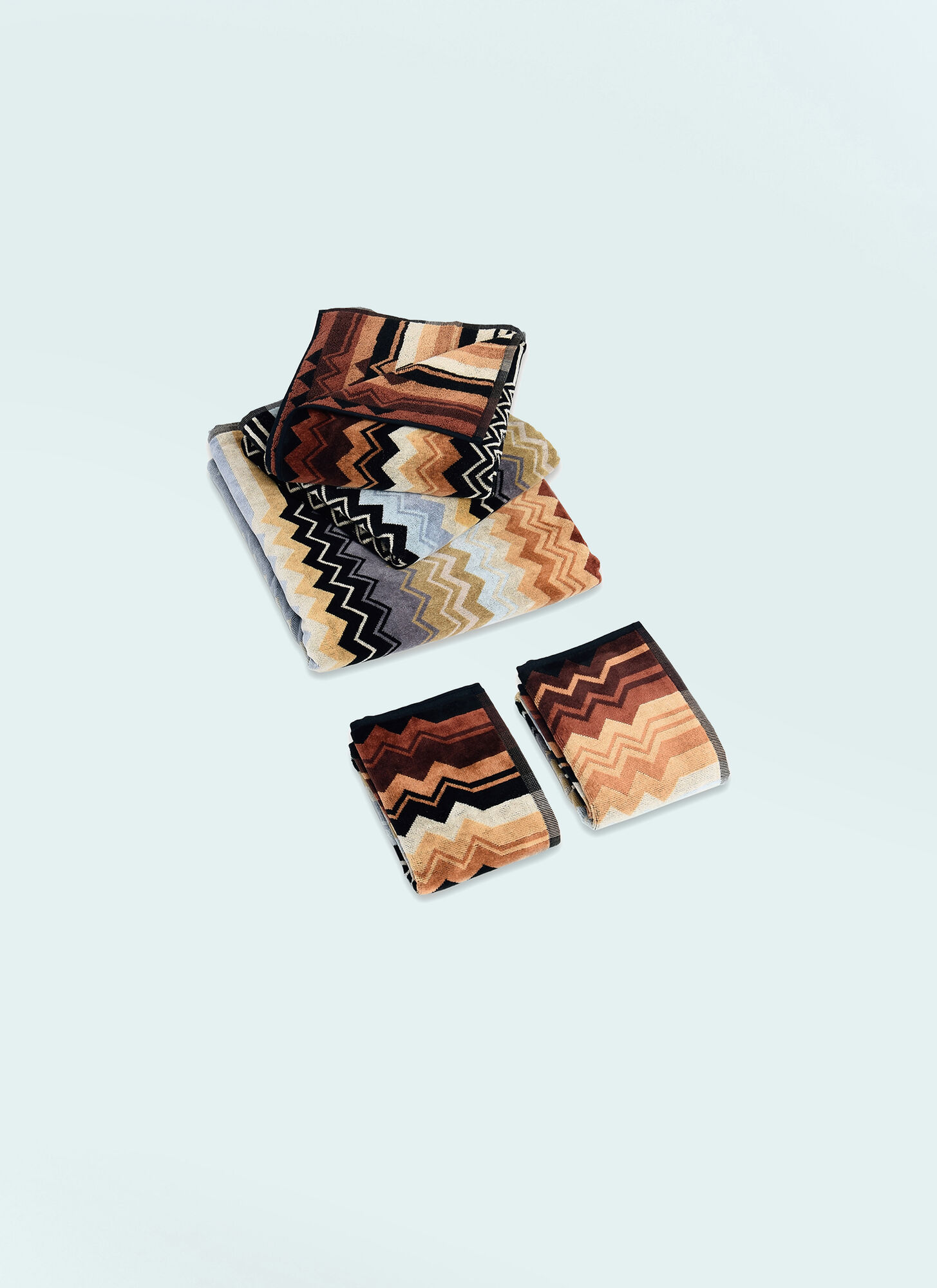  Missoni Missoni Giacomo Towel Set -  Textiles Brown One Size 