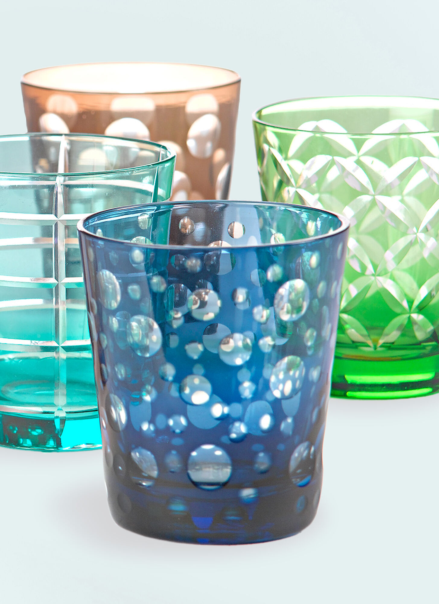  Polspotten Polspotten Cuttings Set Of Six Tumblers -  Glassware Multicolour One Size 