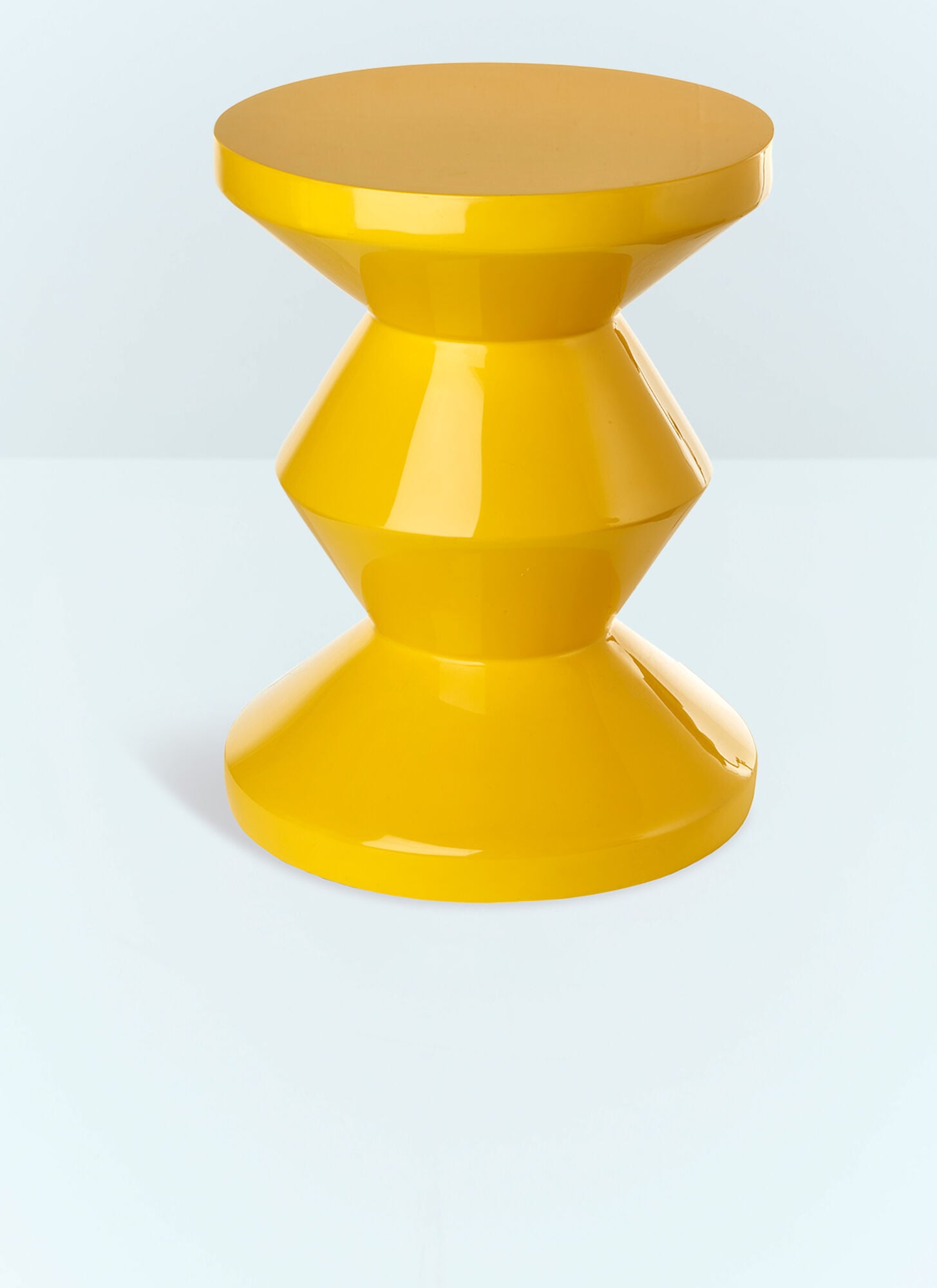 Polspotten Unisex Yellow Zig Zag Stool - Furniture One Size