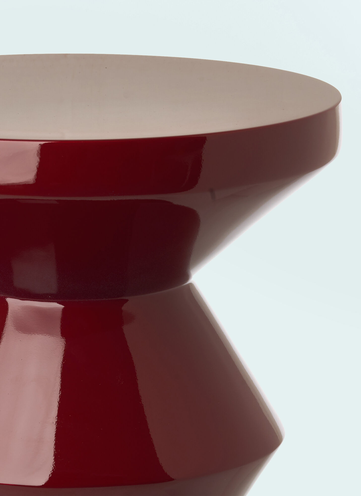  Polspotten Polspotten Zig Zag Stool -  Furniture Burgundy One Size 