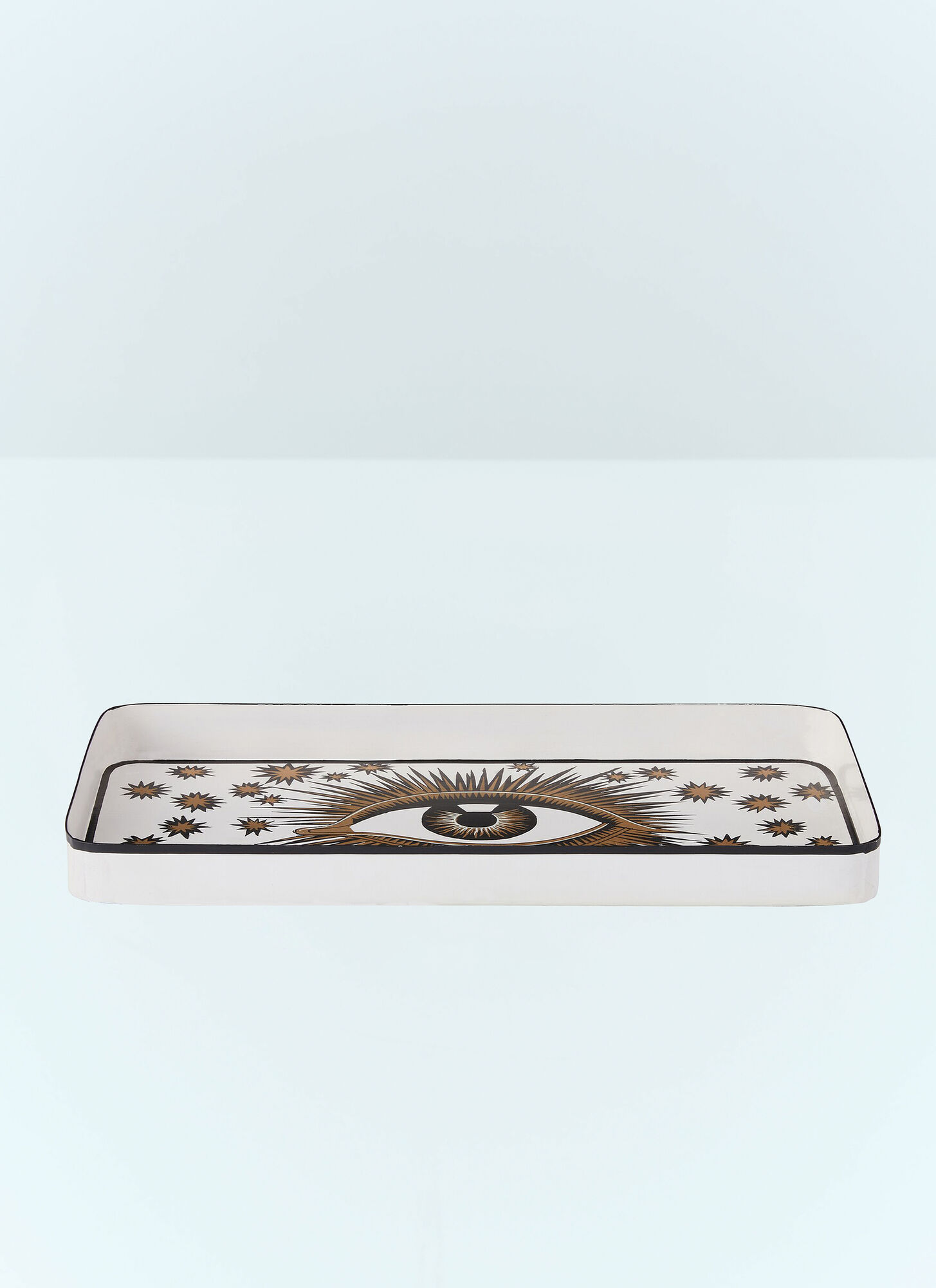 Les Ottomans Unisex White Eye Iron Tray - Kitchen One Size