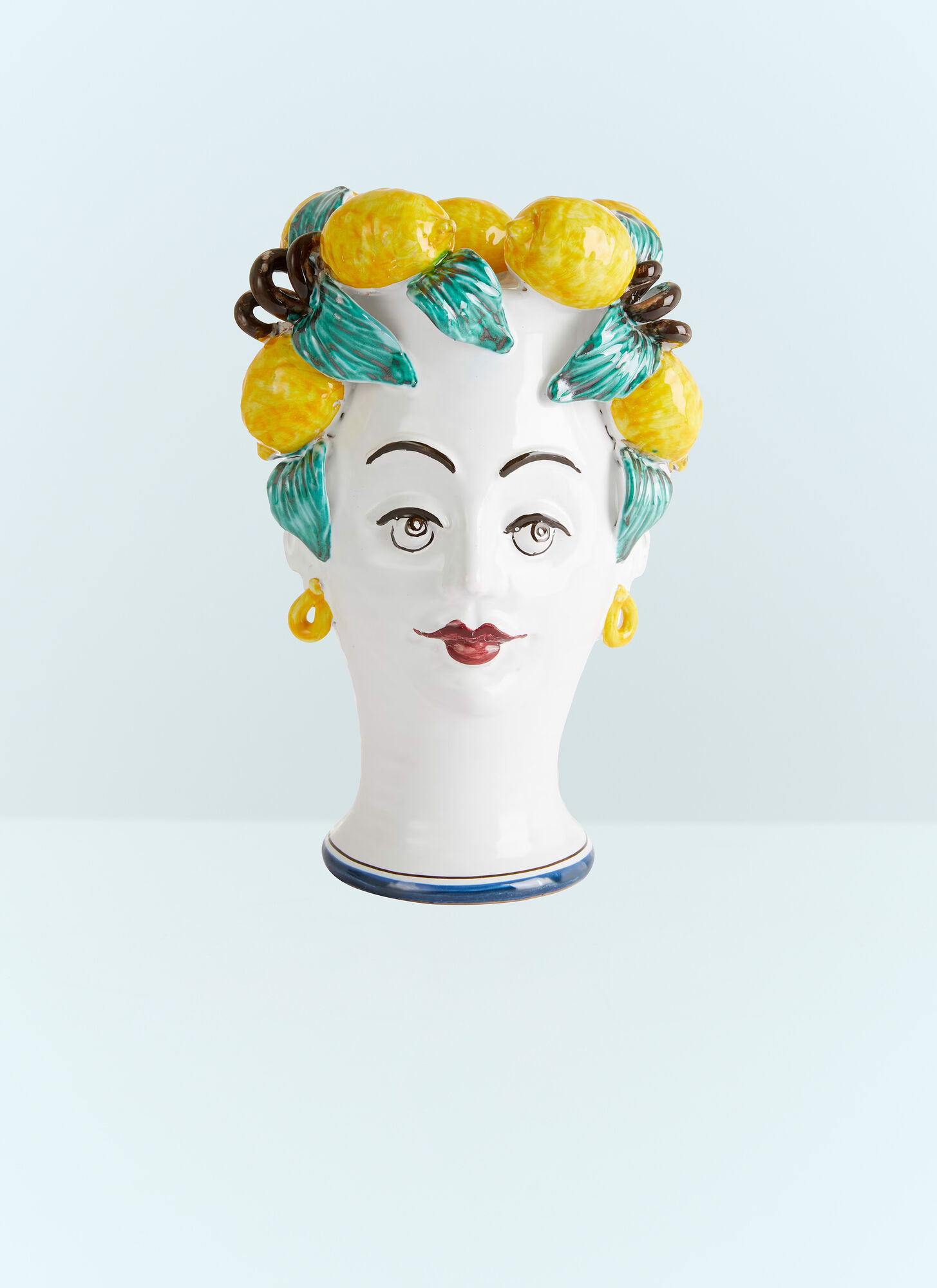 Les Ottomans Unisex White Woman Lemon Vase - Vases One Size