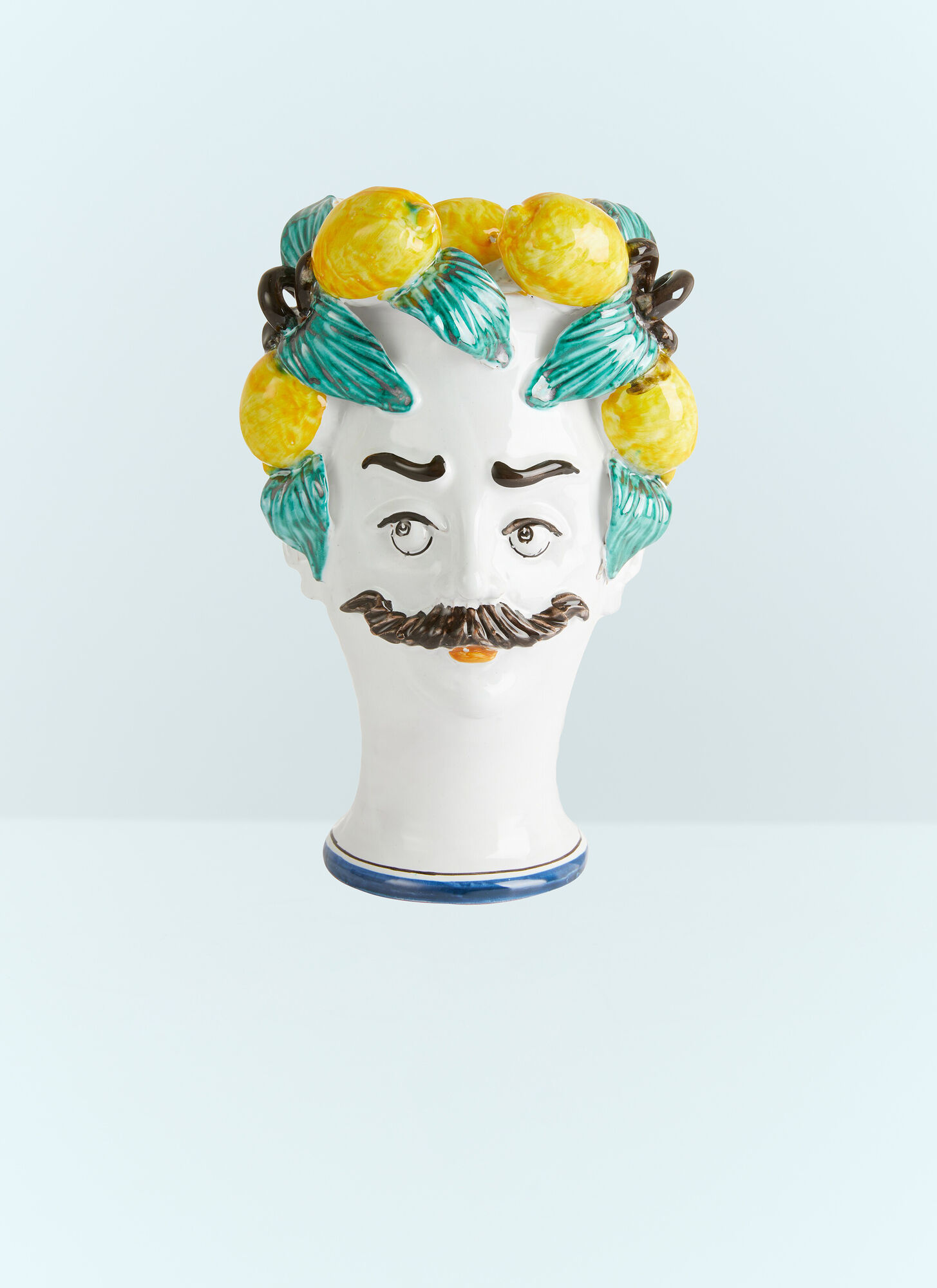 Les Ottomans Unisex White Man Lemon Vase - Vases One Size