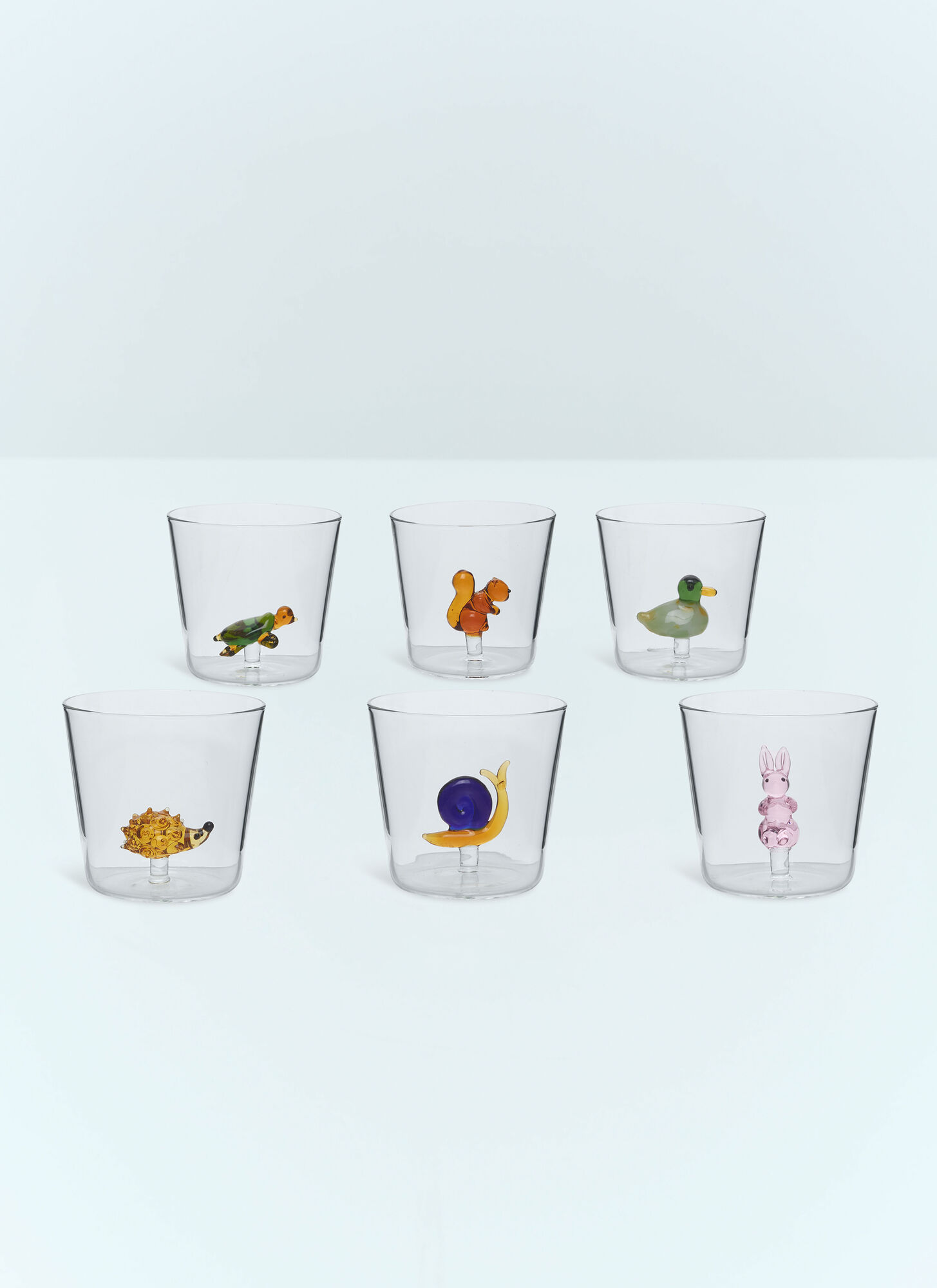  Ichendorf Milano Ichendorf Milano Set Of Six Animal Farm Tumblers -  Glassware Multicolour One Size 