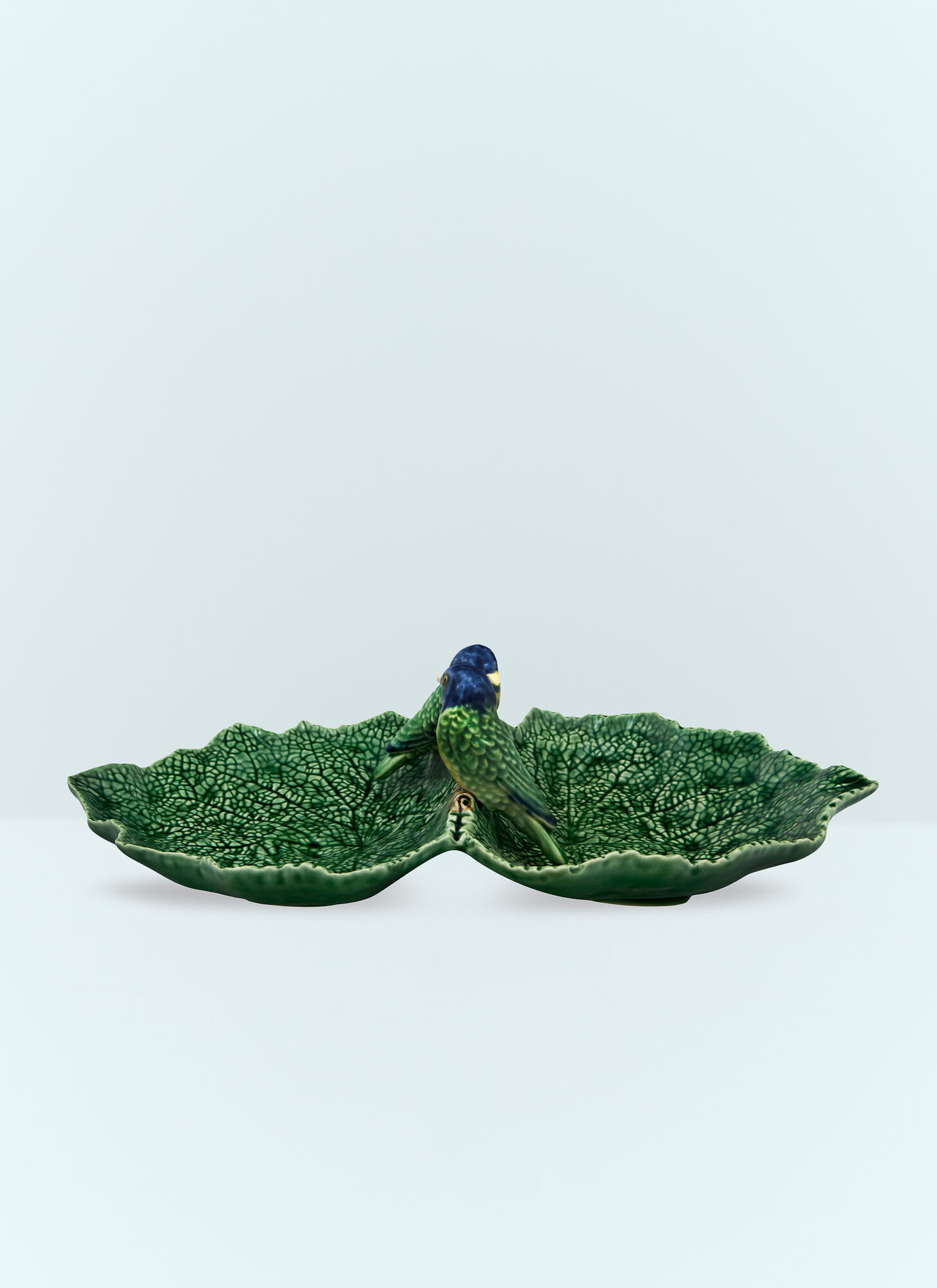 Bordallo Pinheiro Unisex Green Cinerária Double Leaf Bowl - Decorative Objects One Size