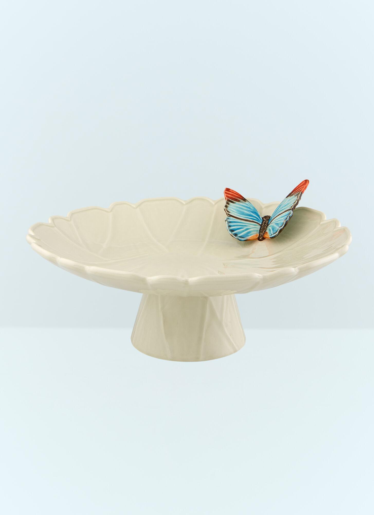 Bordallo Pinheiro Unisex Cream Cloudy Butterflies Stand - Decorative Objects One Size