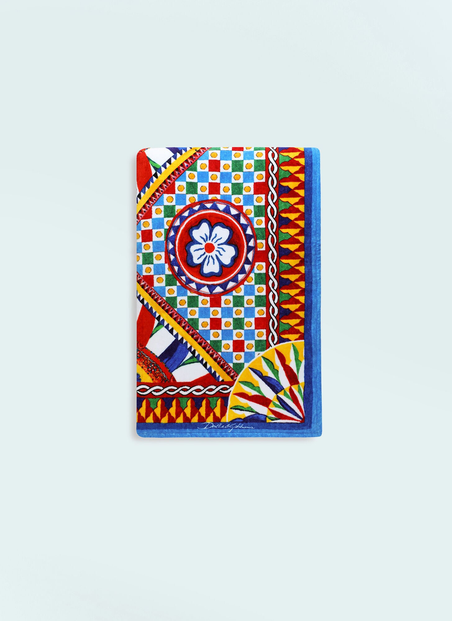  Dolce & Gabbana Casa Dolce & Gabbana Casa Carretto Beach Towel -  Textiles Blue One Size 