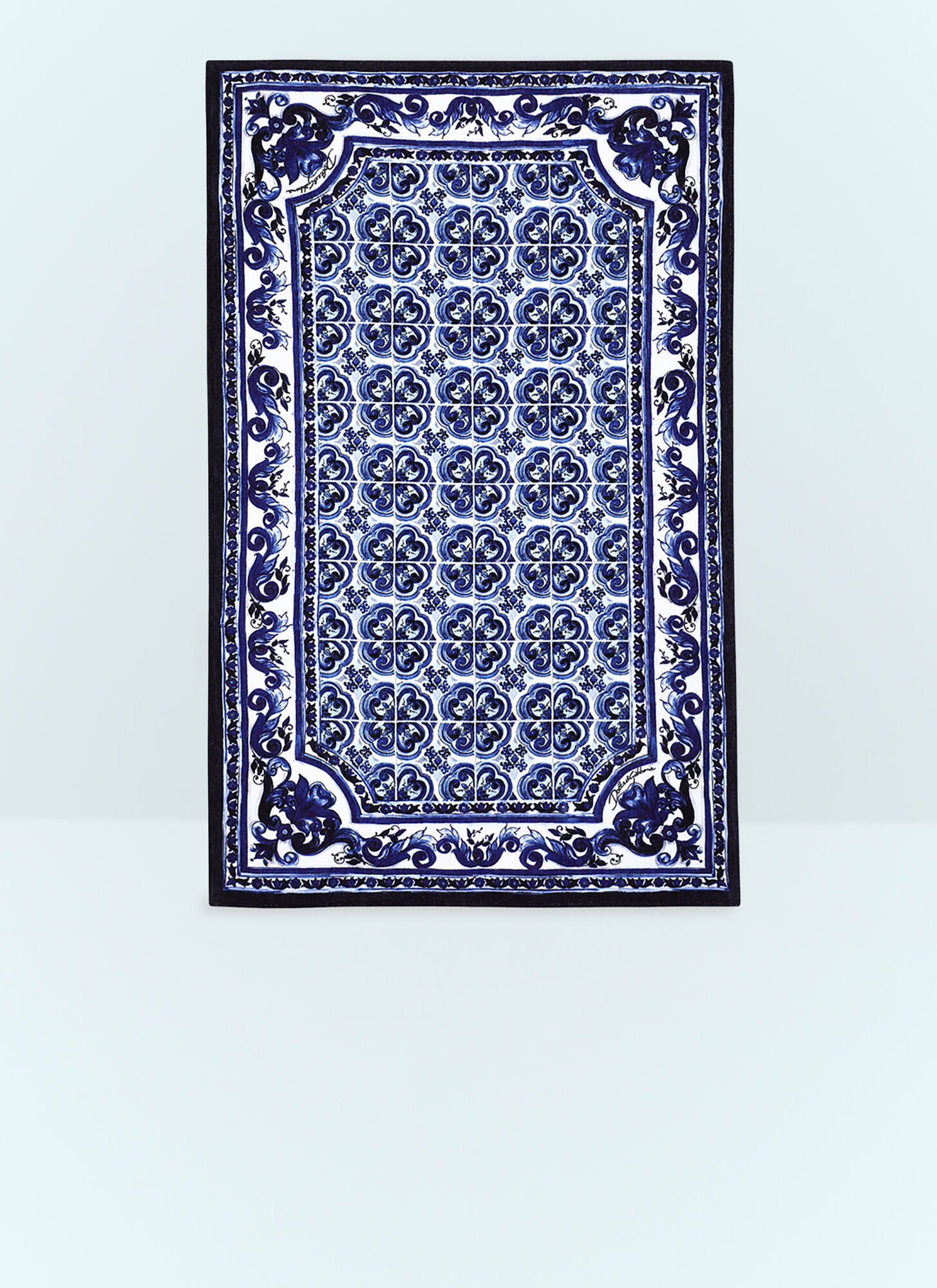 Dolce & Gabbana Casa Unisex Blue Blu Mediterraneo Beach Towel - Textiles One Size