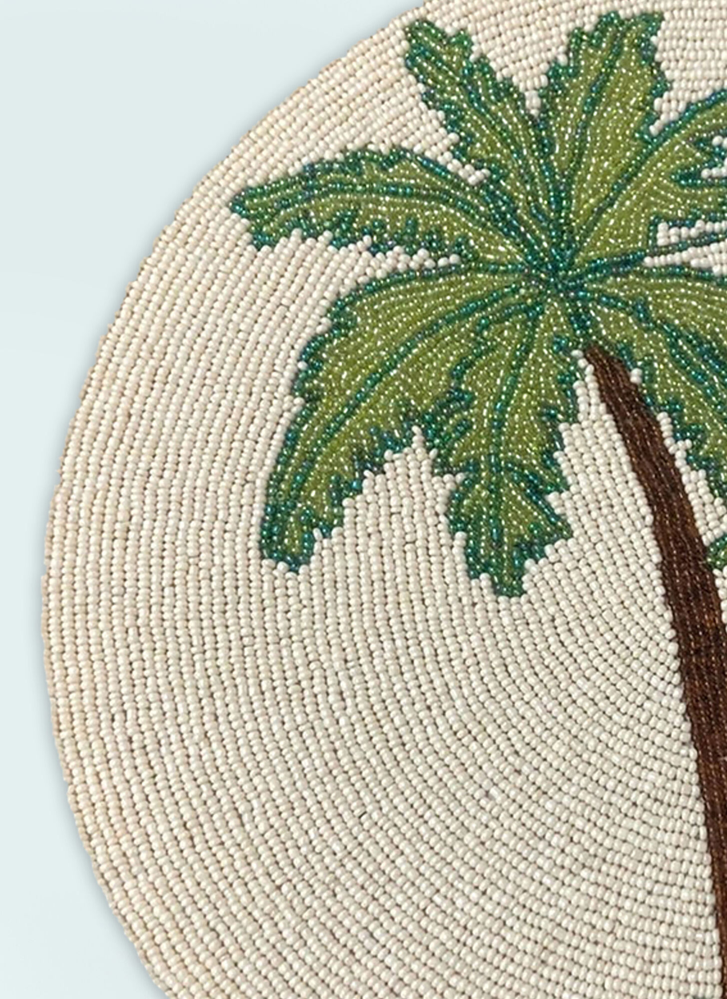  Les Ottomans Les Ottomans Set Of Two Palm Tree Placemats -  Textiles Beige One Size 